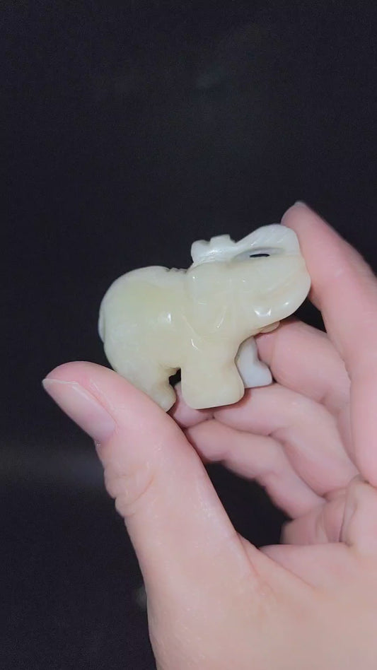 Amazonite Elephant Figurine 2" 50mm