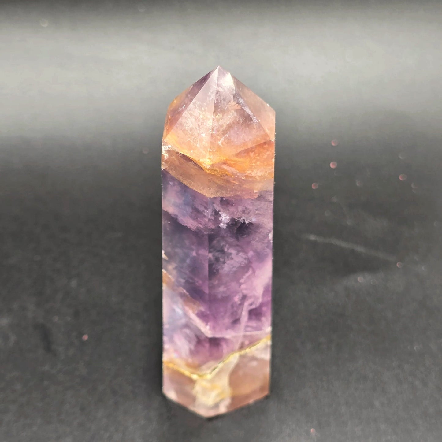 Fluorite Tower Rainbow Fluorite Point 3 1/4" 85mm - Elevated Metaphysical