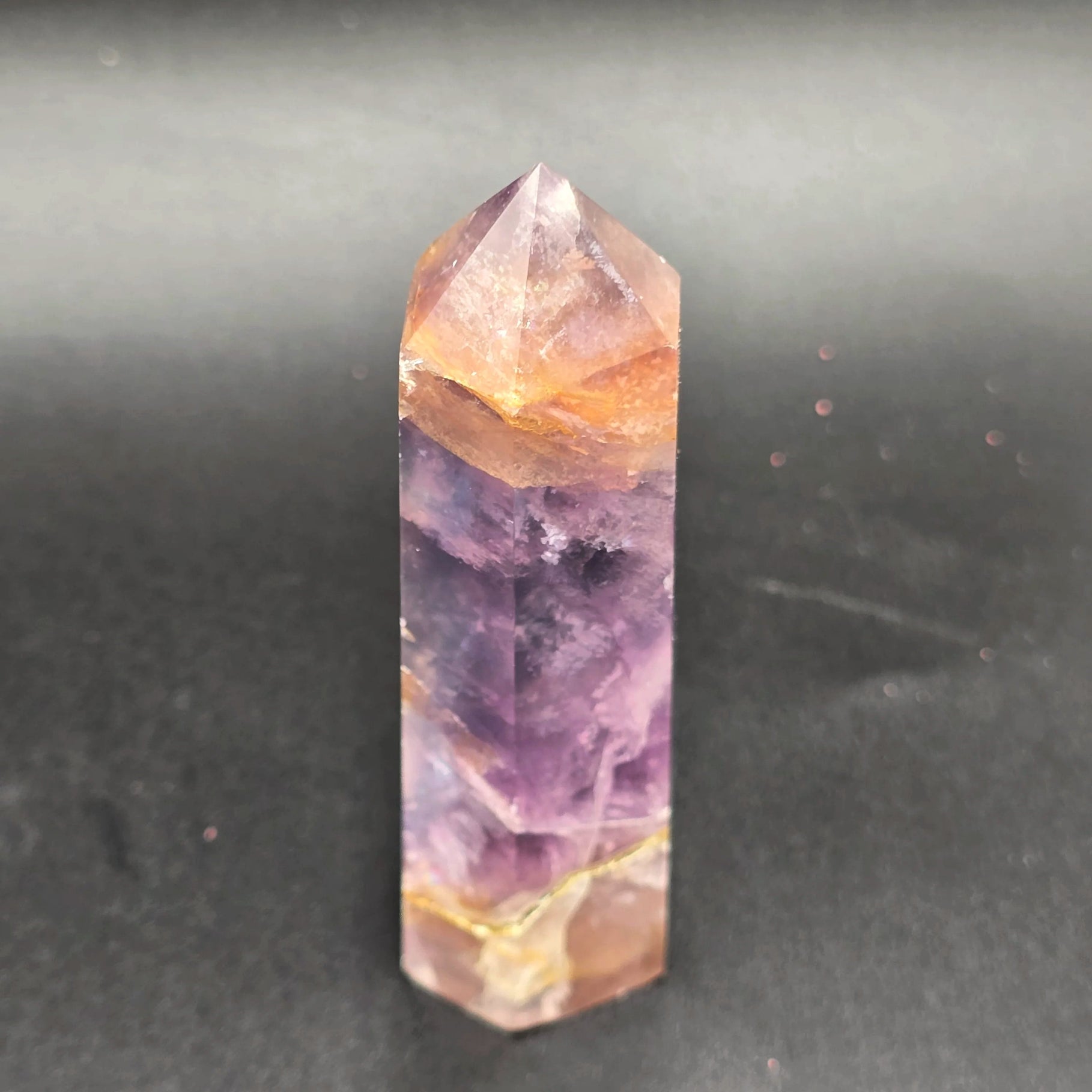 Fluorite Tower Rainbow Fluorite Point 3 1/4" 85mm - Elevated Metaphysical