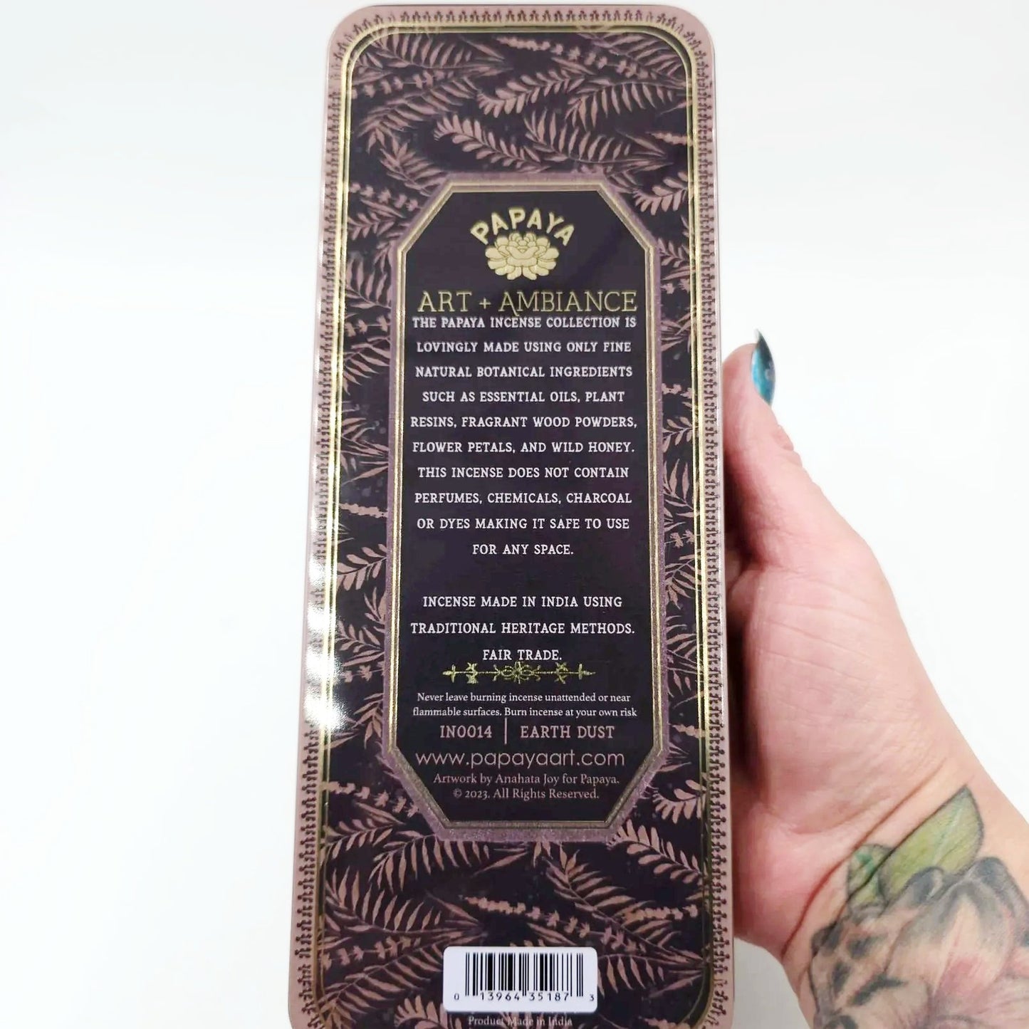 Earth Dust 40 Premium Incense Sticks & Burner Set