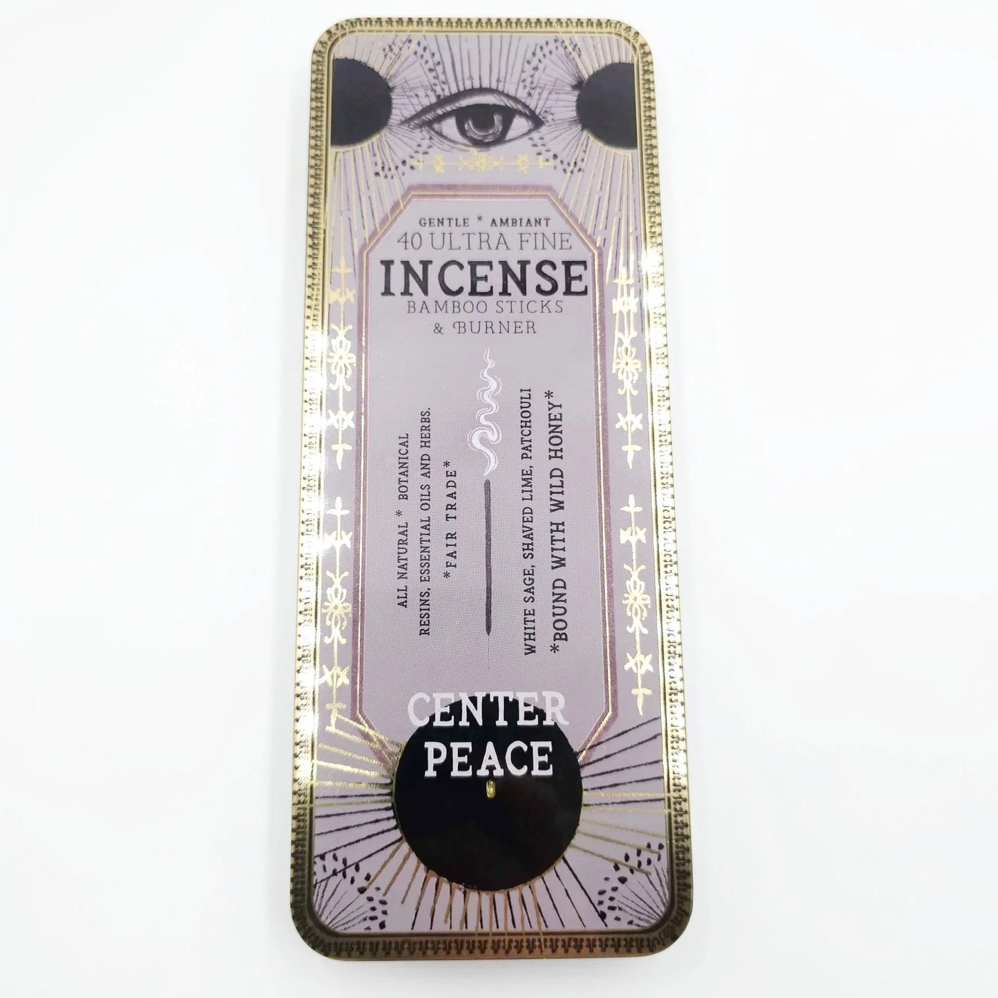 Center Peace 40 Premium Incense Sticks & Burner Set