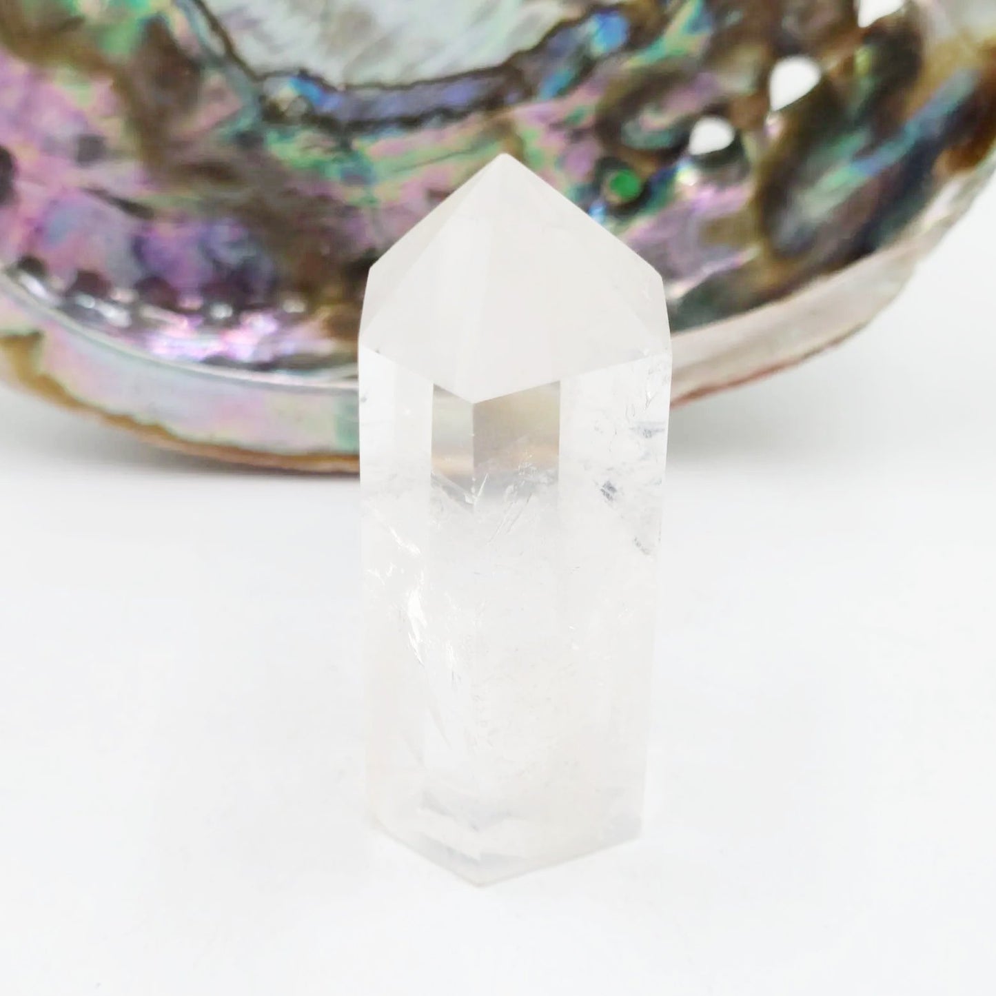 Phantom Quartz Tower Clear Quartz Point 3 1/4" 85mm