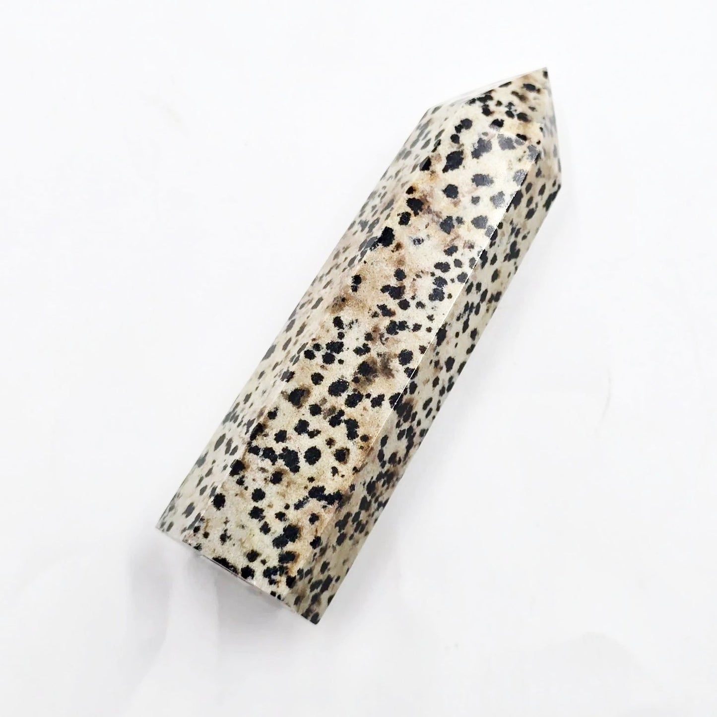 Dalmatian Jasper Tower Dalmatian Jasper Point 3 1/4" 85mm - Elevated Metaphysical