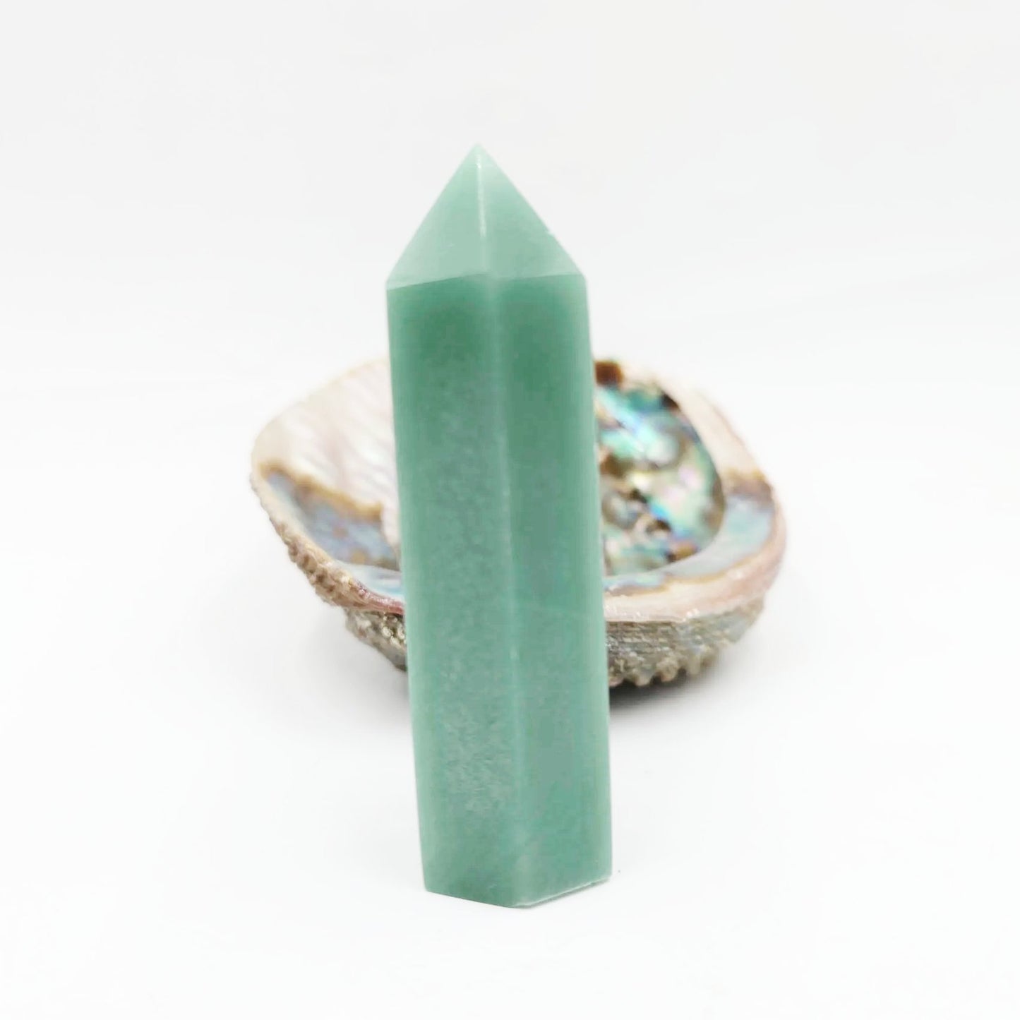 Green Aventurine Tower Green Aventurine Point 3 1/4" 85mm - Elevated Metaphysical
