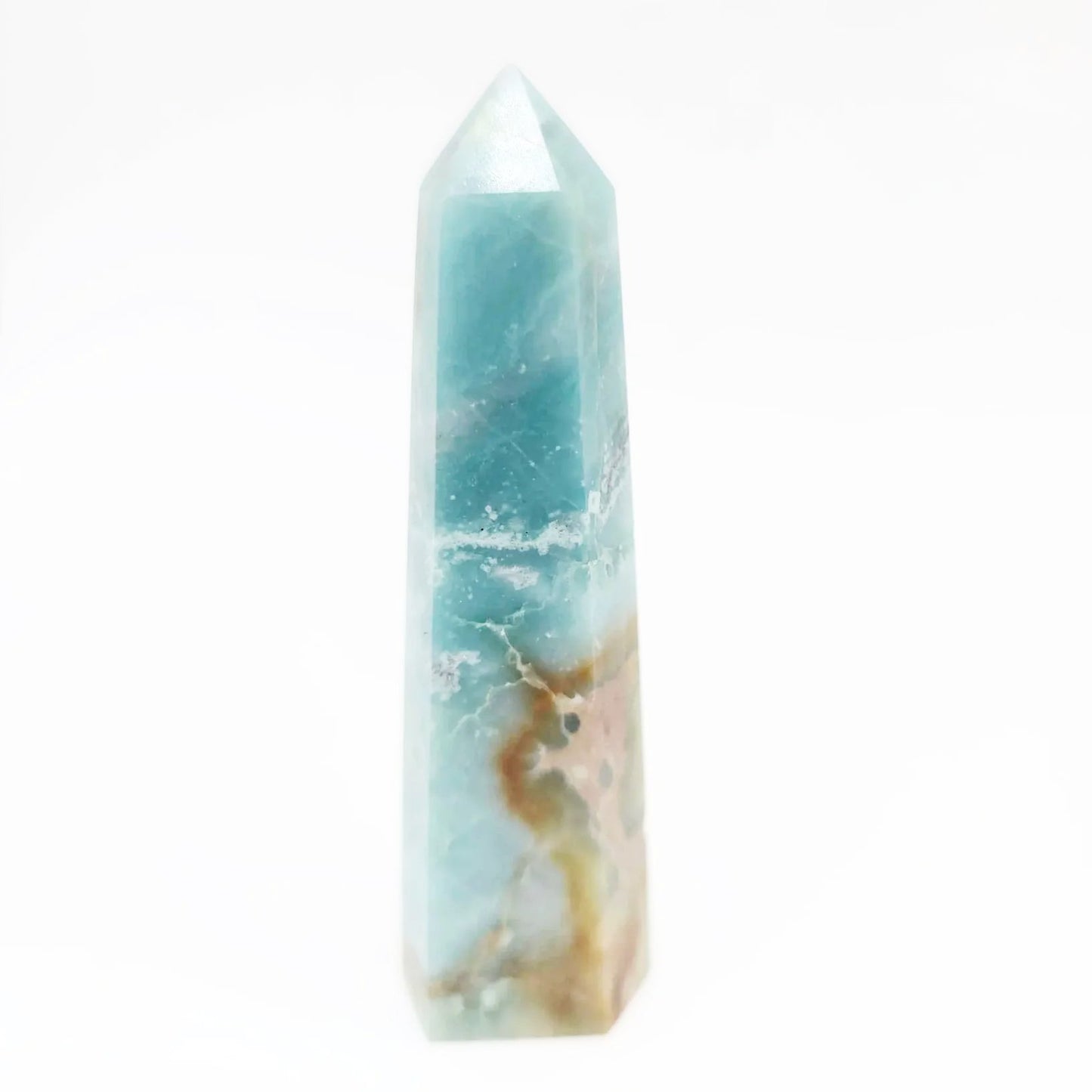 Caribbean Calcite Tower Caribbean Calcite Point 3 1/4" 85mm - Elevated Metaphysical