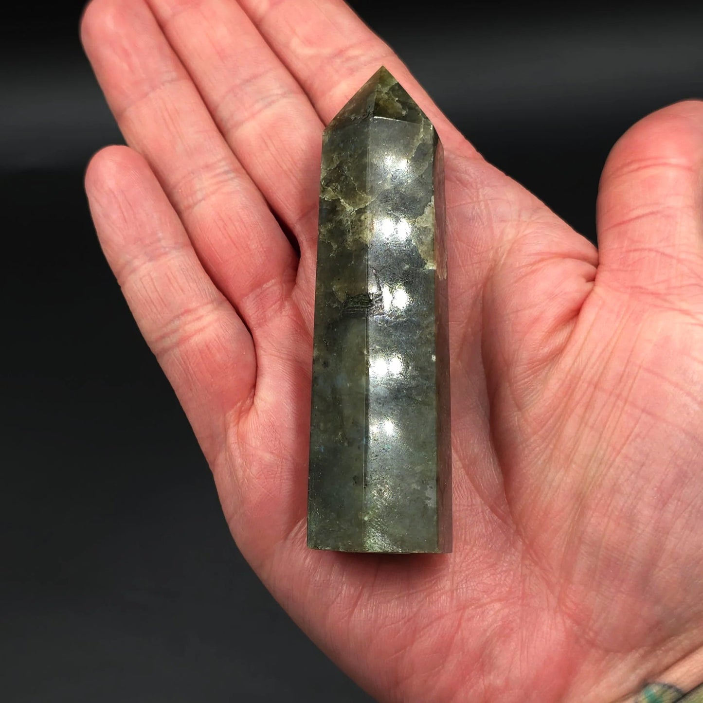 Labradorite Tower Labradorite Point 3 1/4" 85mm - Elevated Metaphysical