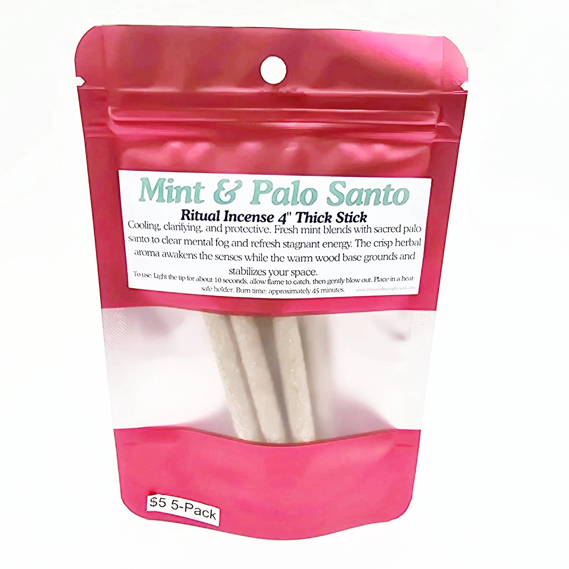 Palo Santo Thick Sticks 4" Hand Rolled Incense Sticks Mixed Scents - Incense and Herbs - Elevated Metaphysical
