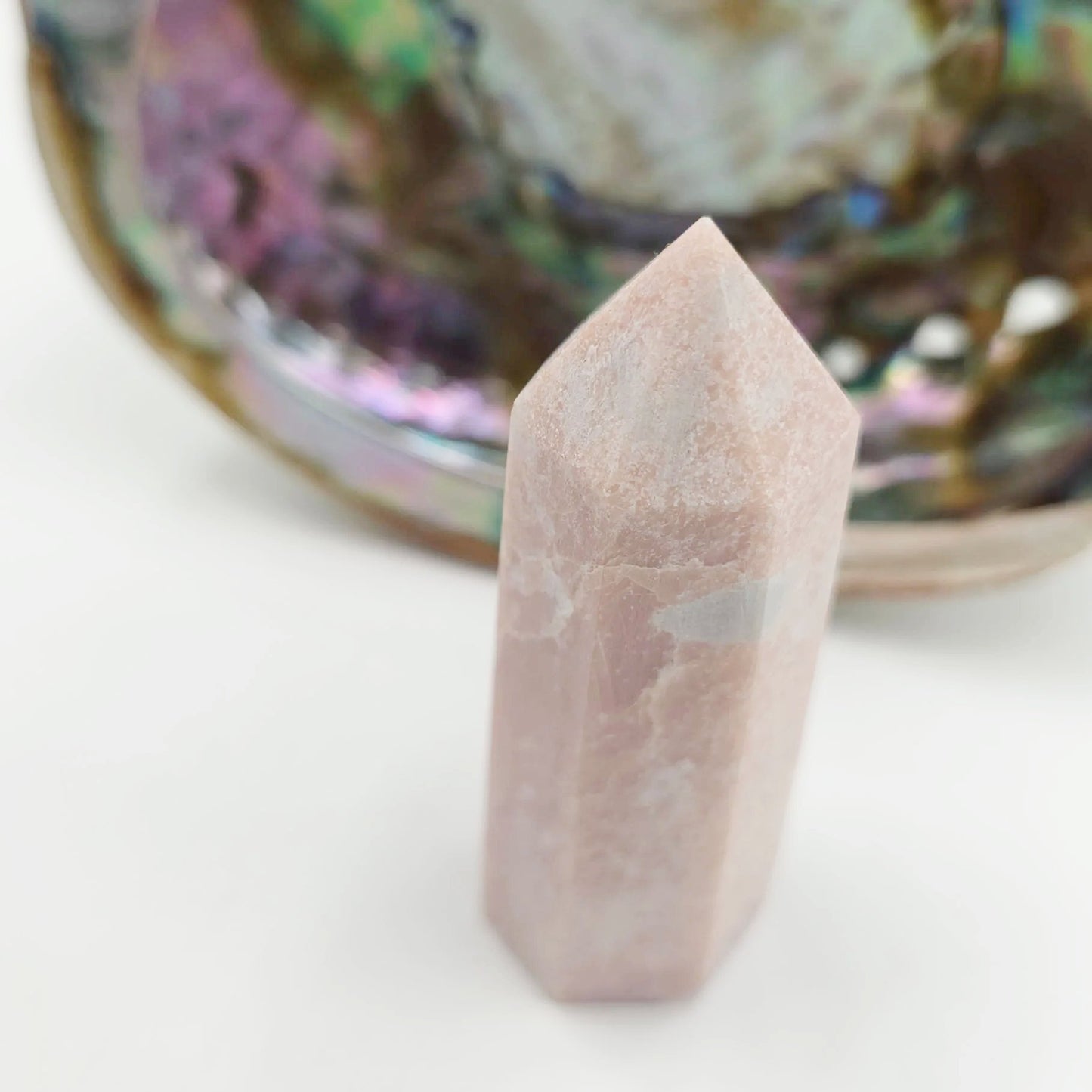 Pink Opal Tower Pink Opal Point 3 1/4" 85mm