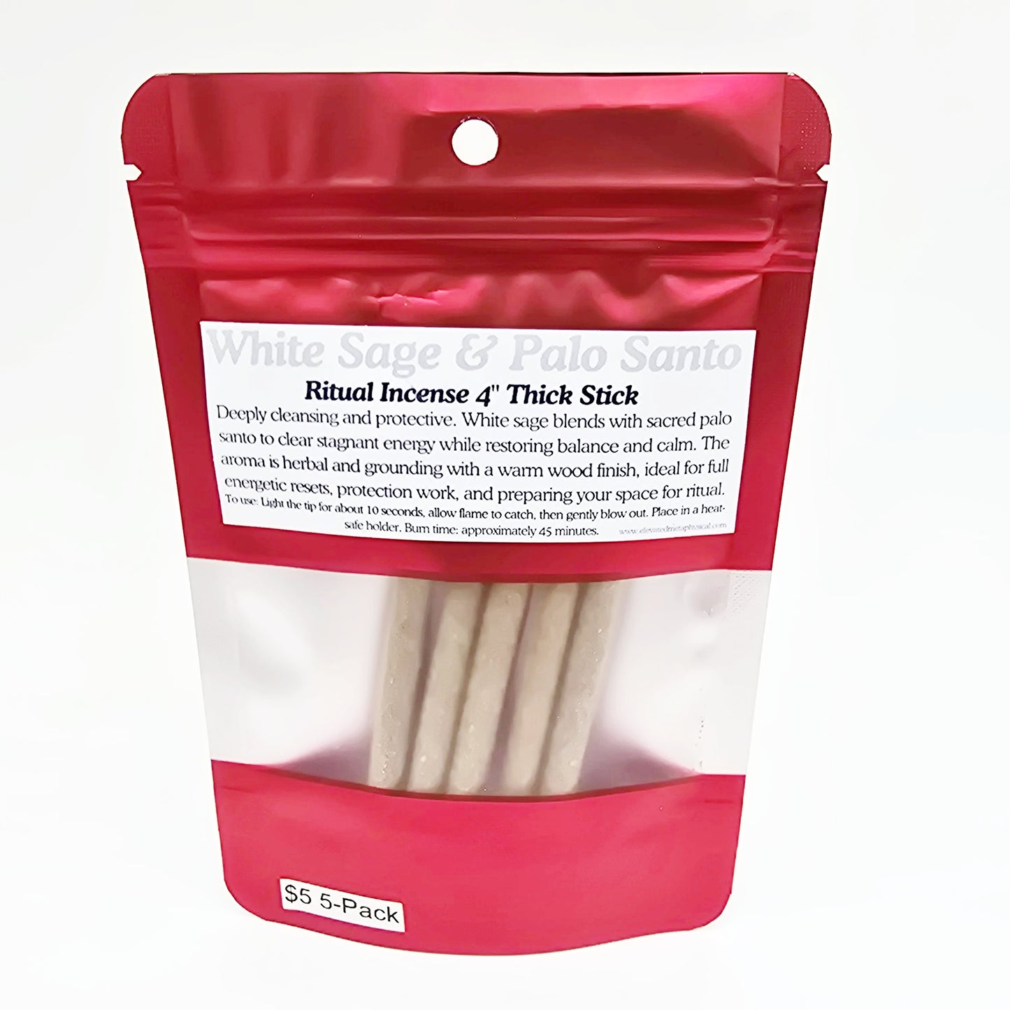 Palo Santo Thick Sticks 4" Hand Rolled Incense Sticks Mixed Scents
