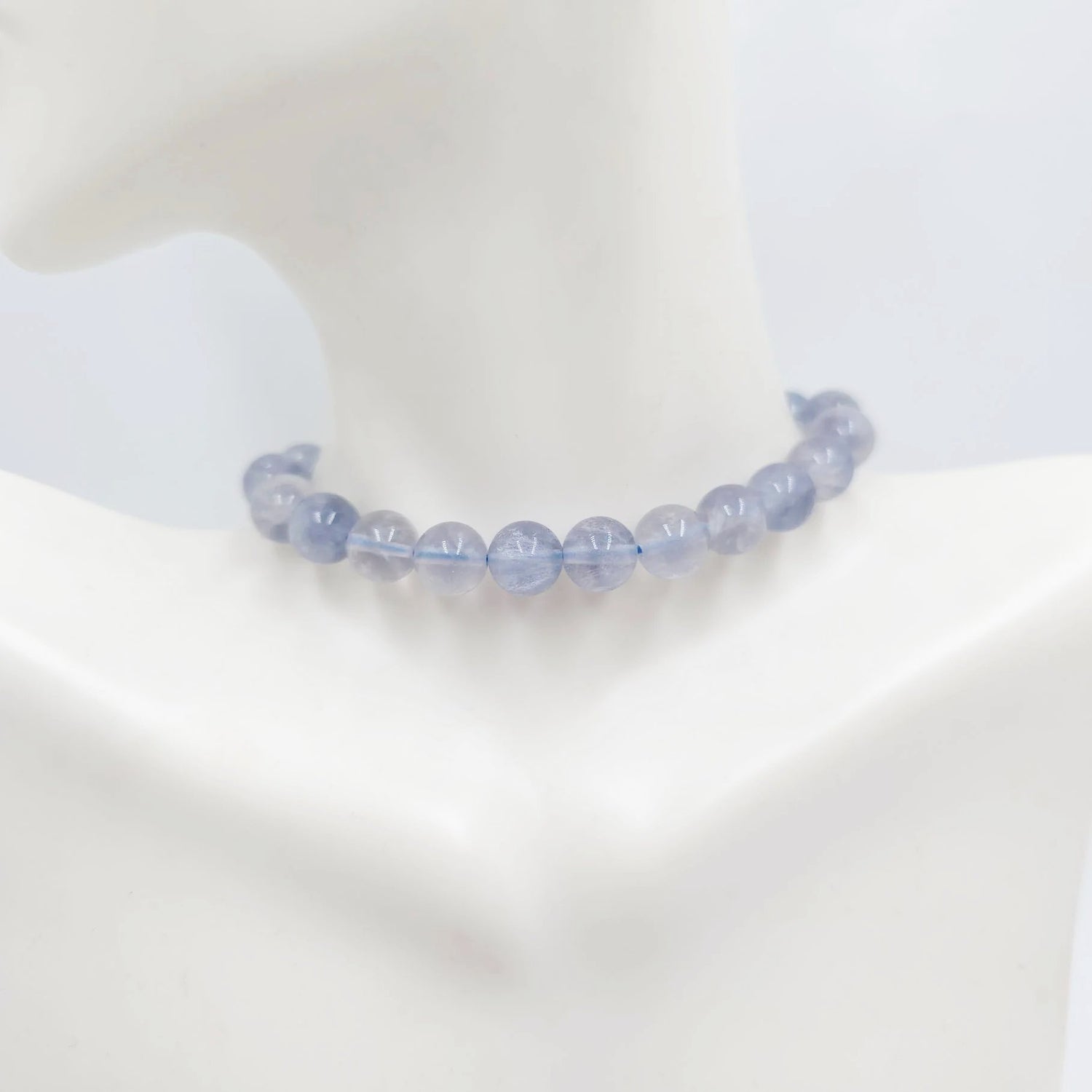Blue Fluorite Bead Bracelet 8mm - Elevated Metaphysical