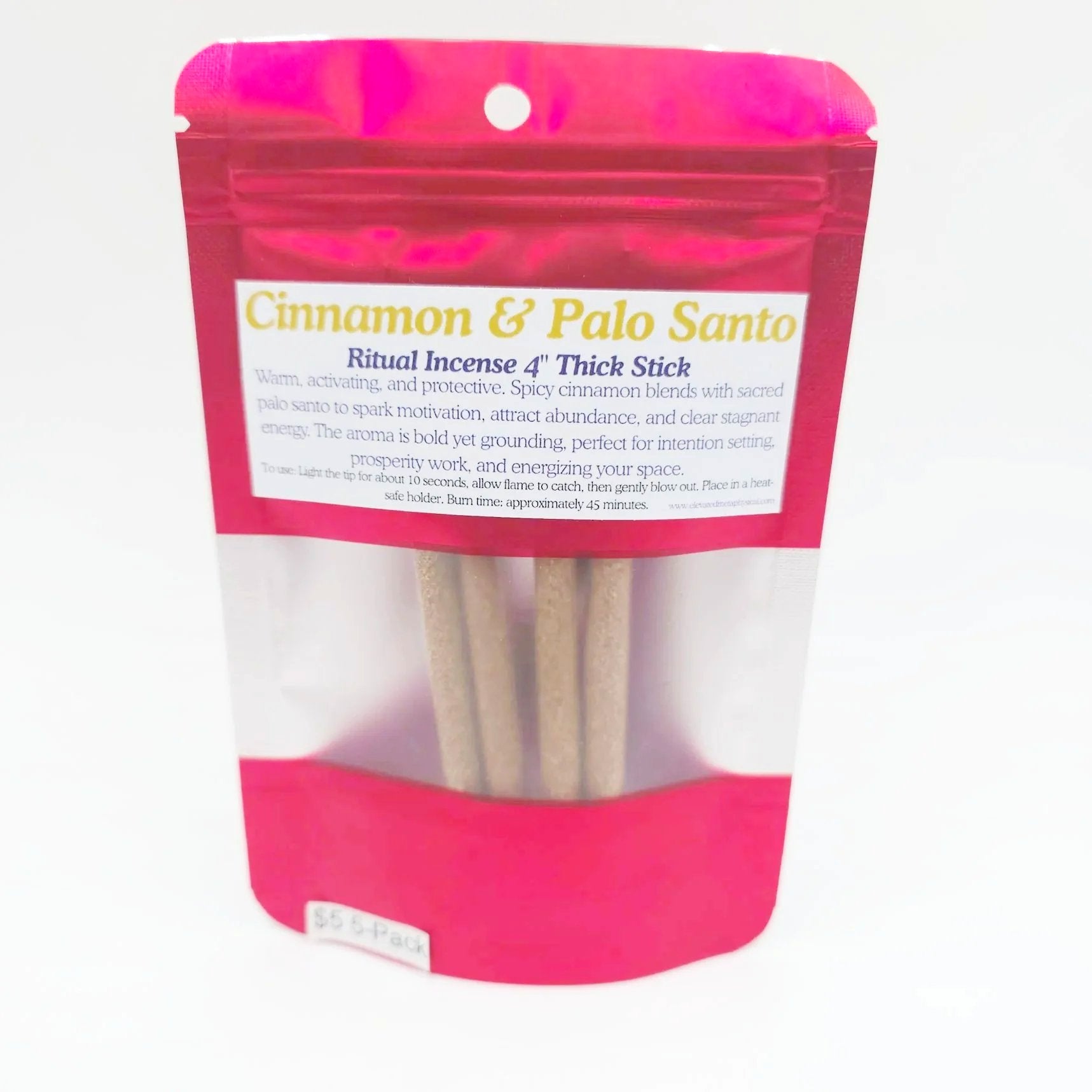 Palo Santo Thick Sticks 4" Hand Rolled Incense Sticks Mixed Scents - Incense and Herbs - Elevated Metaphysical