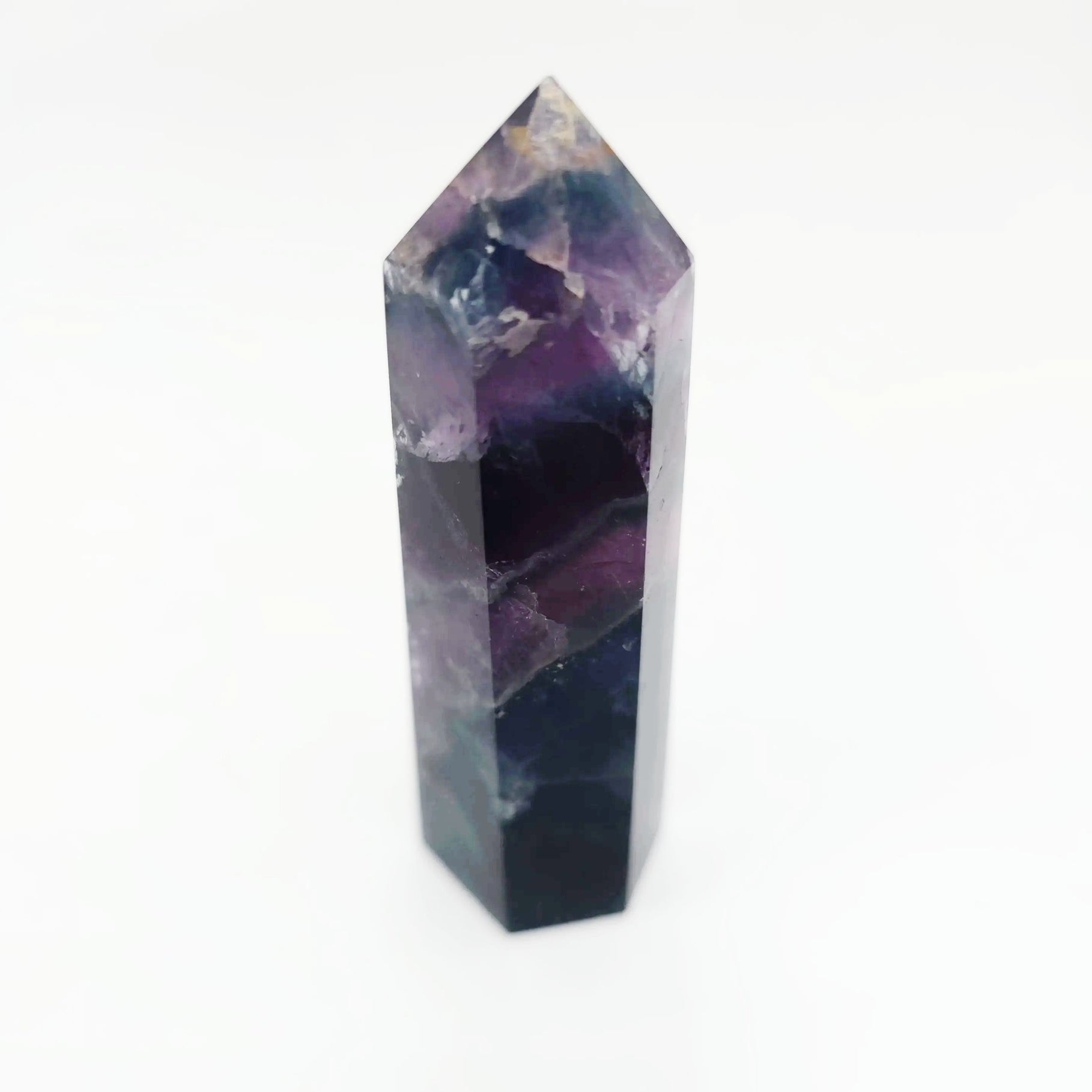 Fluorite Tower Rainbow Fluorite Point 3 1/4" 85mm - Elevated Metaphysical