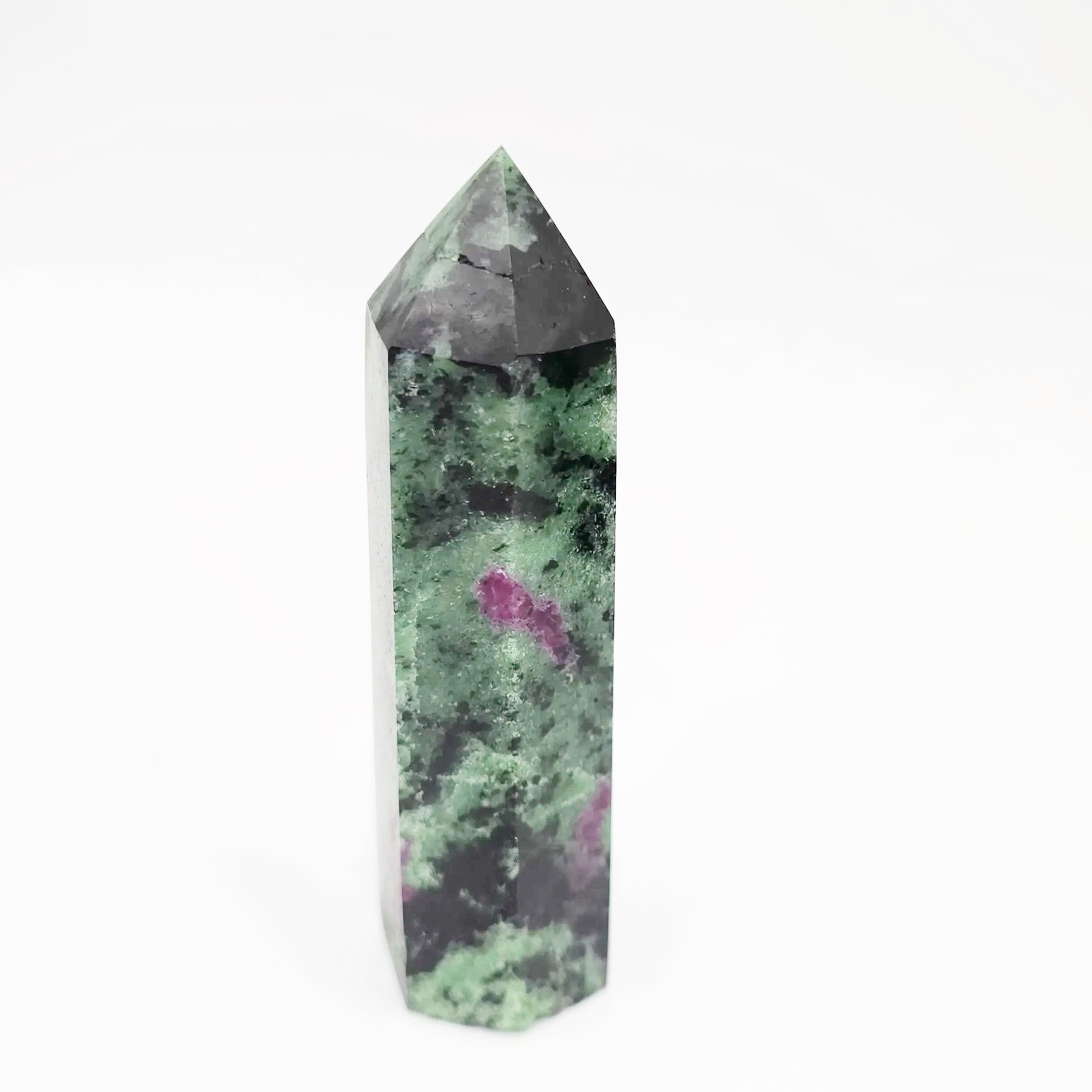 Ruby Zoisite Tower Ruby Zoisite Point 3 1/4" 85mm - Elevated Metaphysical