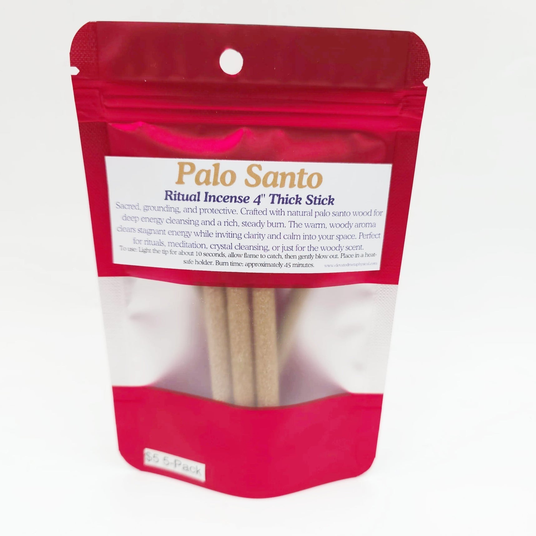 Palo Santo Thick Sticks 4" Hand Rolled Incense Sticks Mixed Scents - Incense and Herbs - Elevated Metaphysical