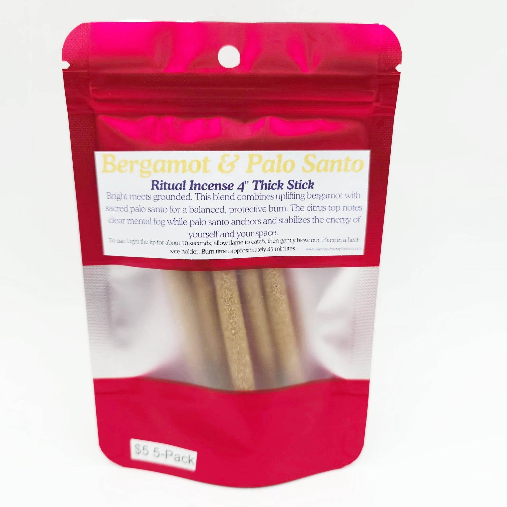 Palo Santo Thick Sticks 4" Hand Rolled Incense Sticks Mixed Scents - Incense and Herbs - Elevated Metaphysical