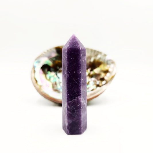 Lepidolite Tower Lepidolite Point 3 1/4" 85mm - Elevated Metaphysical