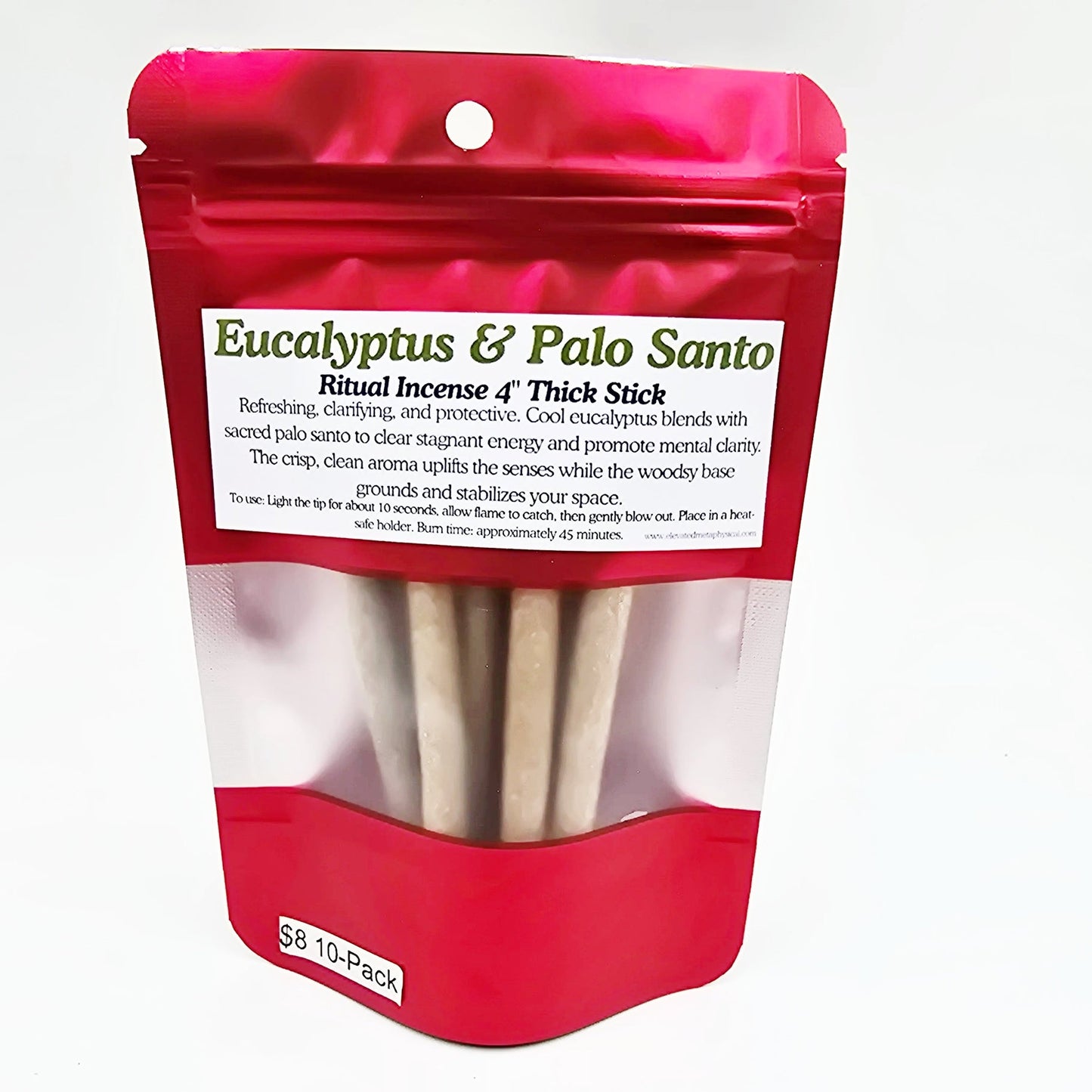 Palo Santo Thick Sticks 4" Hand Rolled Incense Sticks Mixed Scents - Incense and Herbs - Elevated Metaphysical