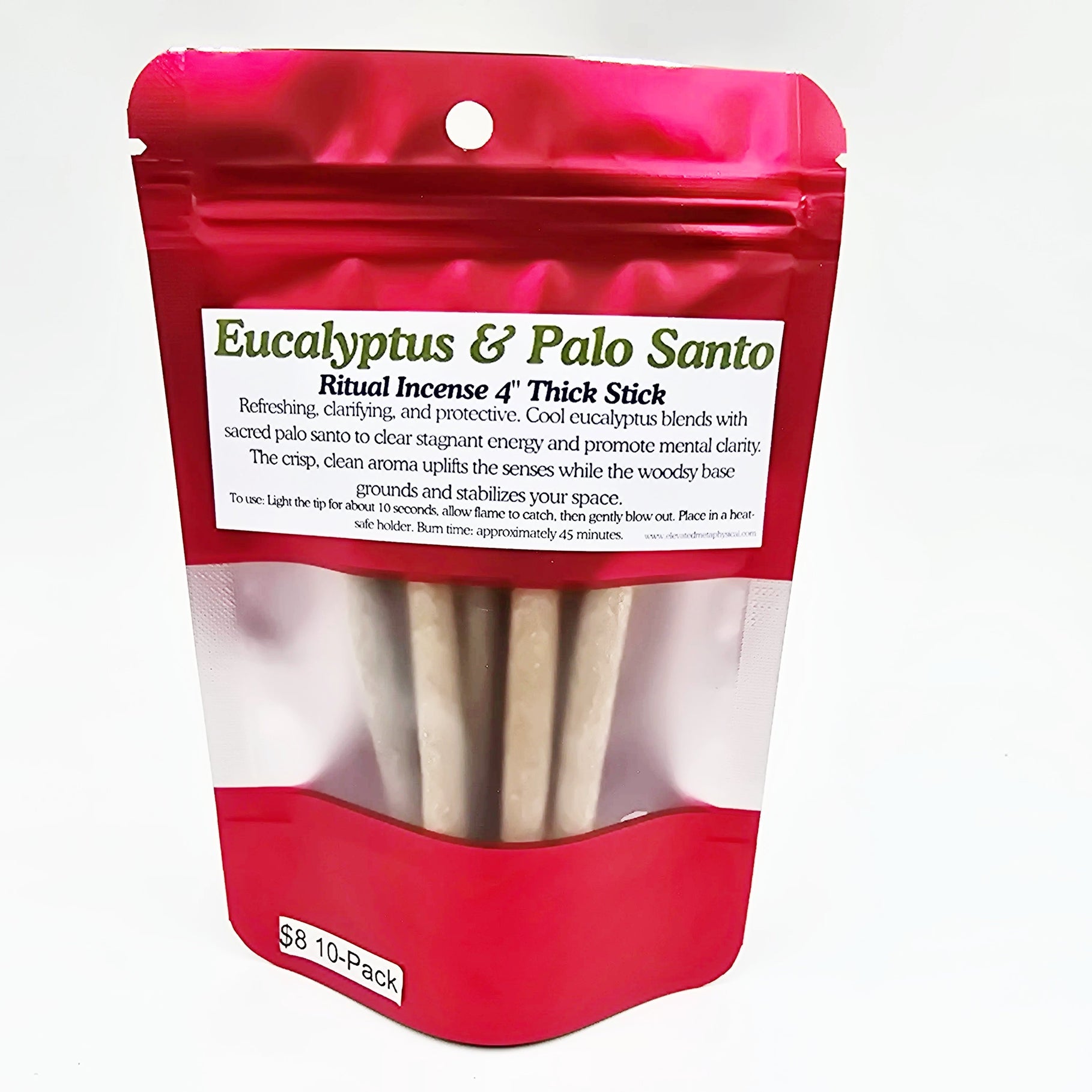 Palo Santo Thick Sticks 4" Hand Rolled Incense Sticks Mixed Scents - Incense and Herbs - Elevated Metaphysical
