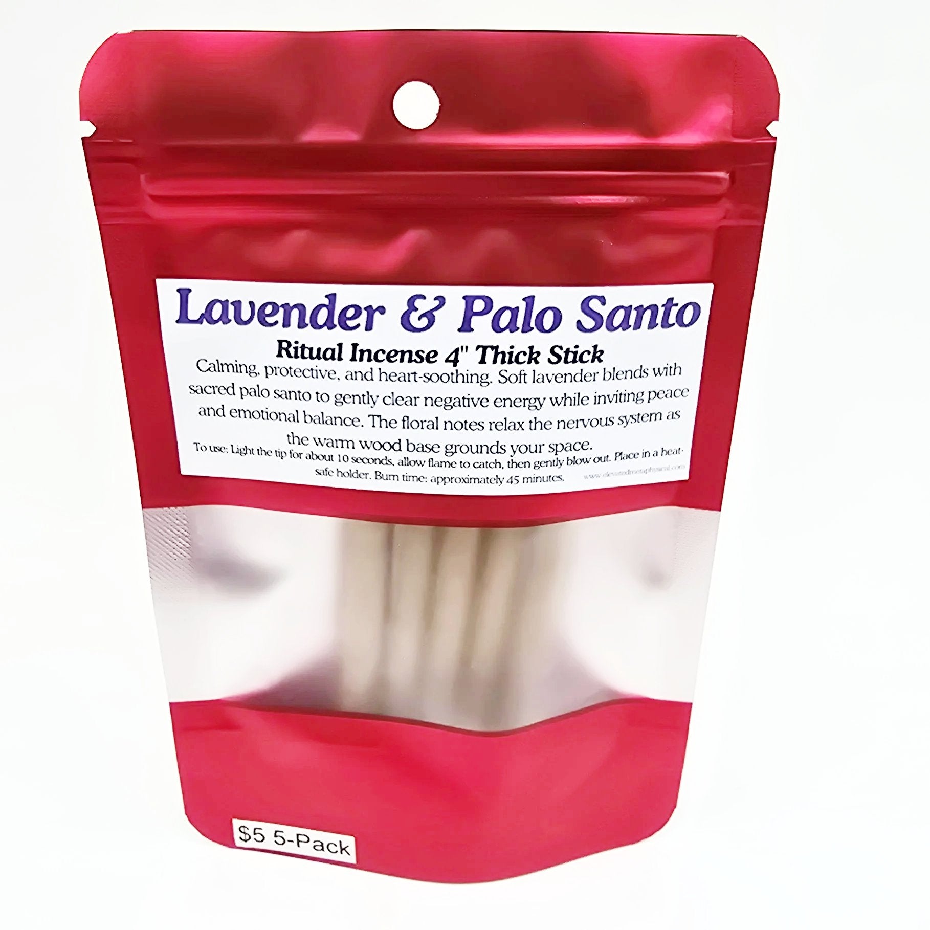 Palo Santo Thick Sticks 4" Hand Rolled Incense Sticks Mixed Scents - Incense and Herbs - Elevated Metaphysical
