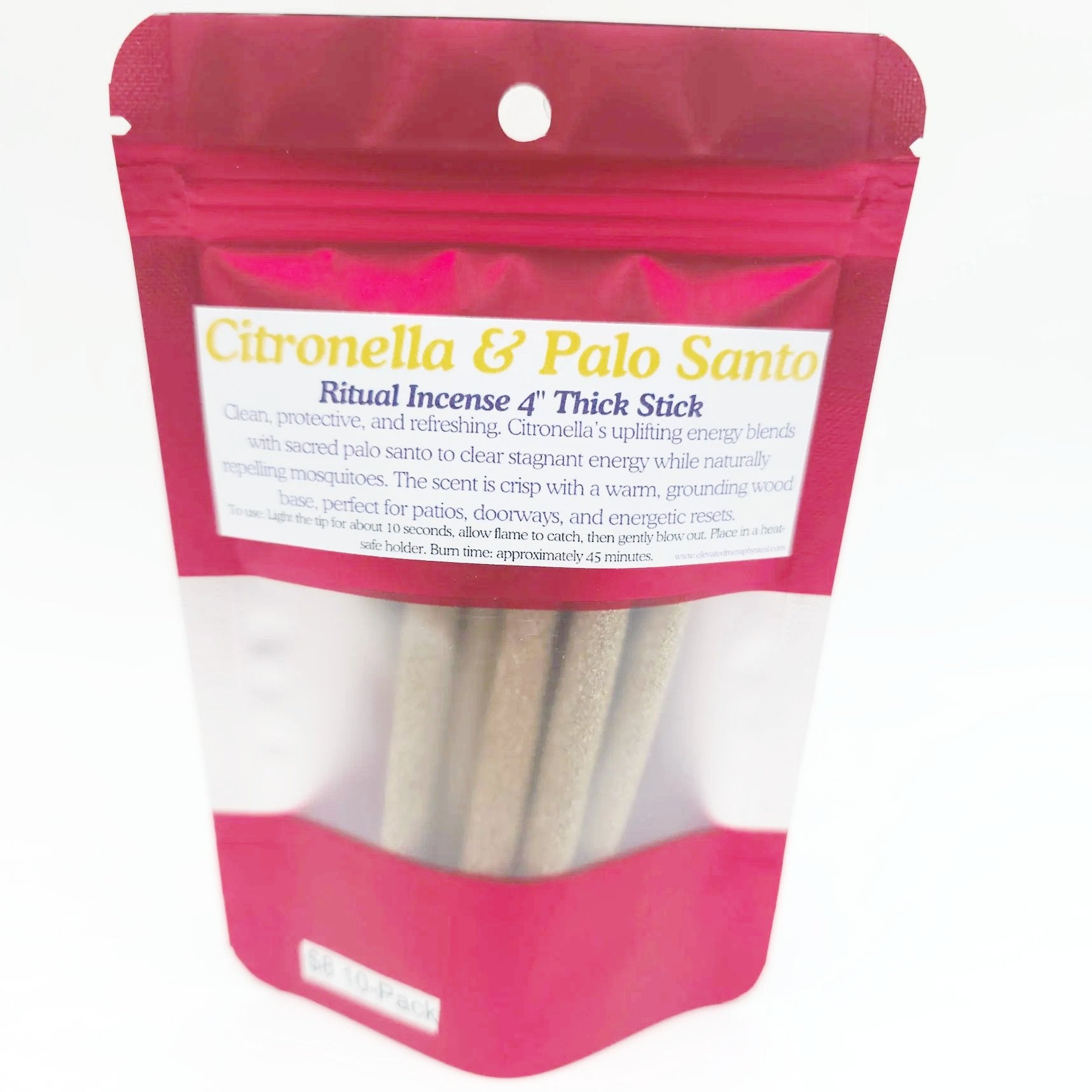 Palo Santo Thick Sticks 4" Hand Rolled Incense Sticks Mixed Scents - Incense and Herbs - Elevated Metaphysical