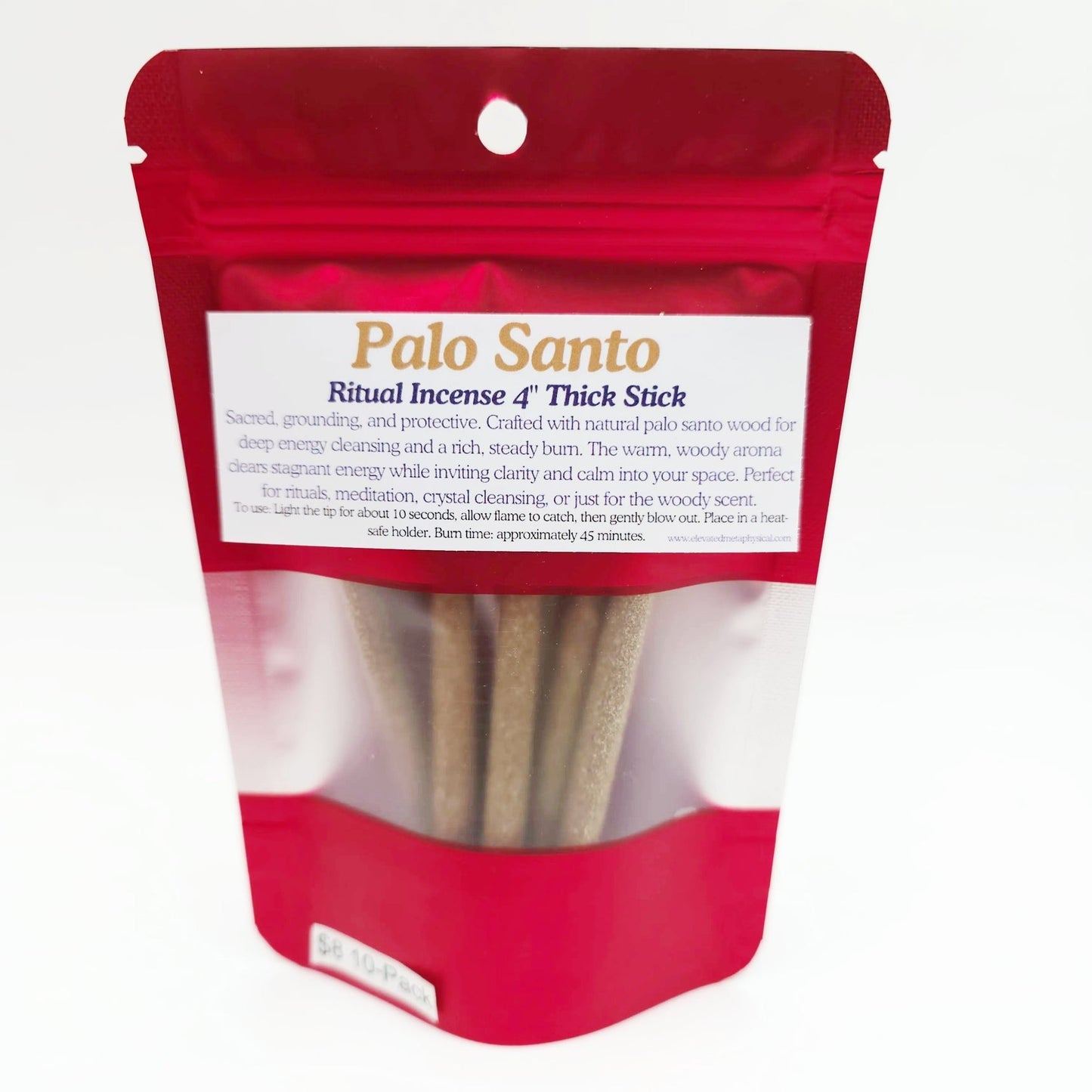 Palo Santo Thick Sticks 4" Hand Rolled Incense Sticks Mixed Scents - Incense and Herbs - Elevated Metaphysical