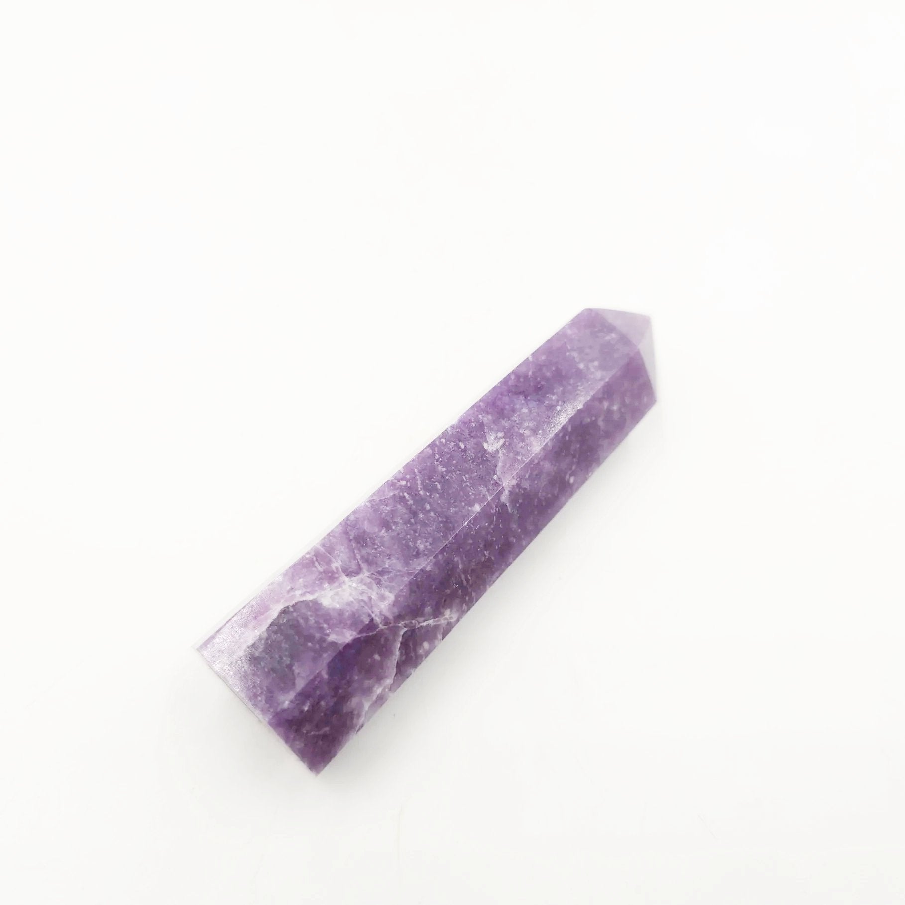 Lepidolite Tower Lepidolite Point 3 1/4" 85mm - Elevated Metaphysical