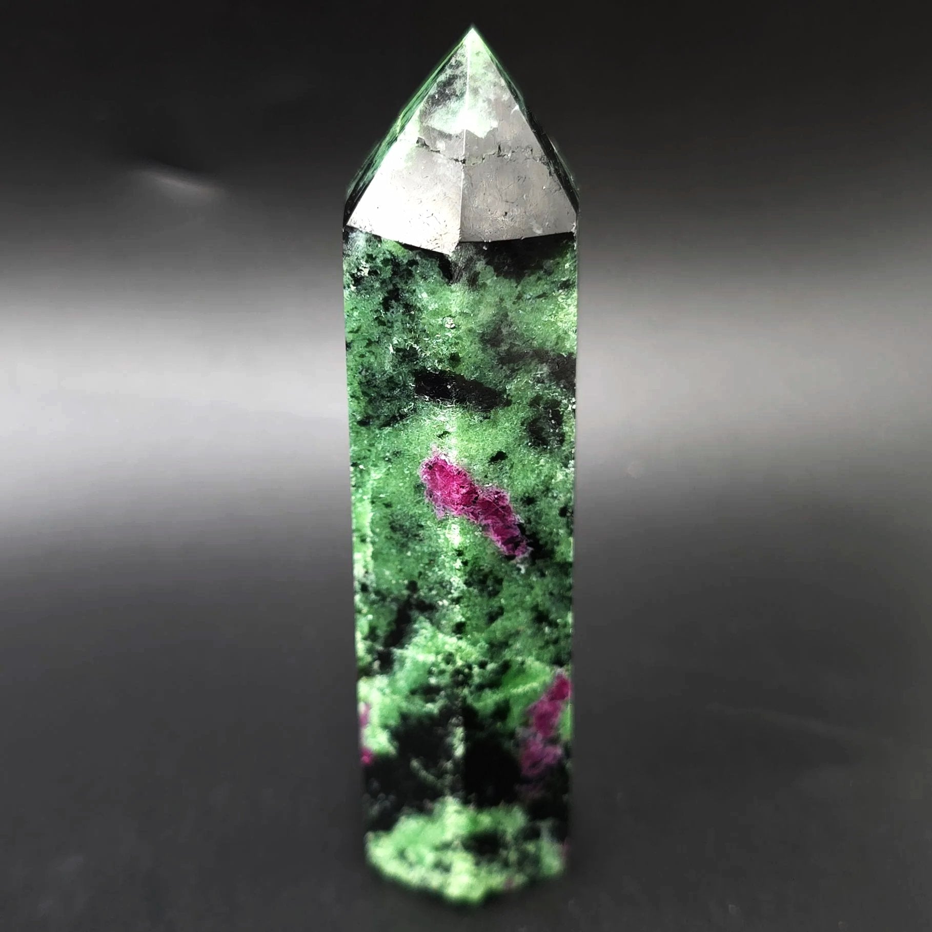 Ruby Zoisite Tower Ruby Zoisite Point 3 1/4" 85mm - Elevated Metaphysical