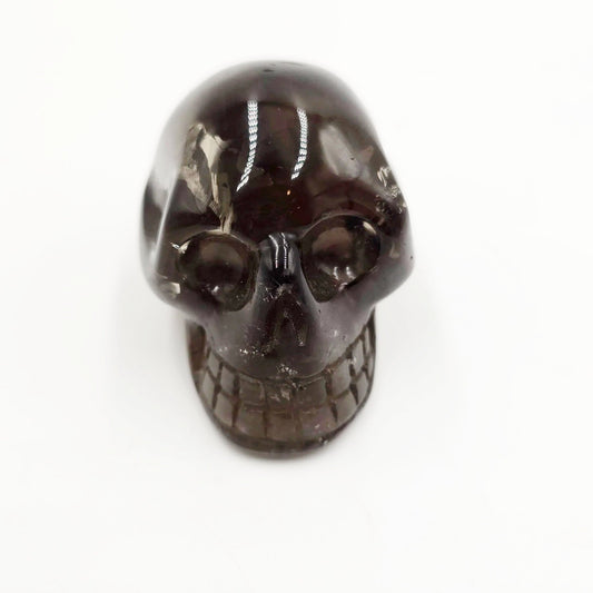Smoky Quartz Skull Stone 2.3" 59mm - Elevated Metaphysical