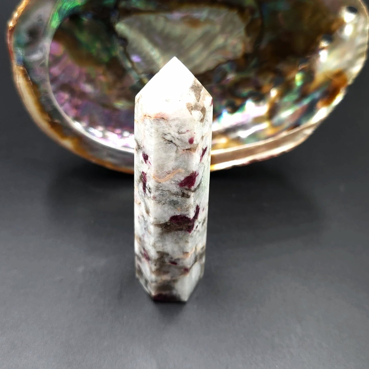 Pink Tourmaline Tower Pink Tourmaline Point 3 1/4" 85mm