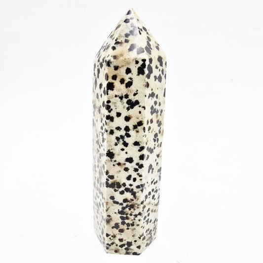 Dalmatian Jasper Tower Dalmatian Jasper Point 3 1/4" 85mm - Elevated Metaphysical