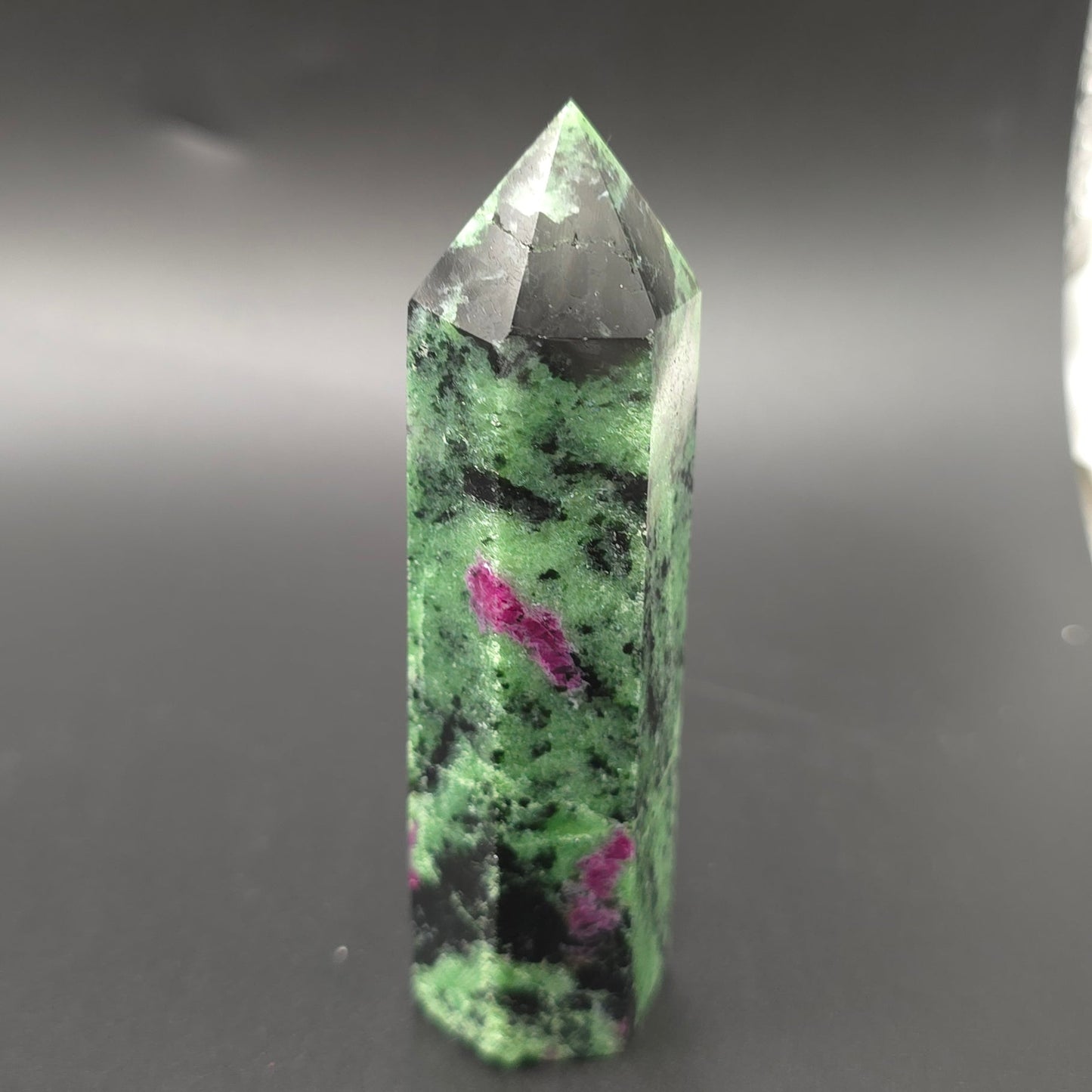Ruby Zoisite Tower Ruby Zoisite Point 3 1/4" 85mm - Elevated Metaphysical