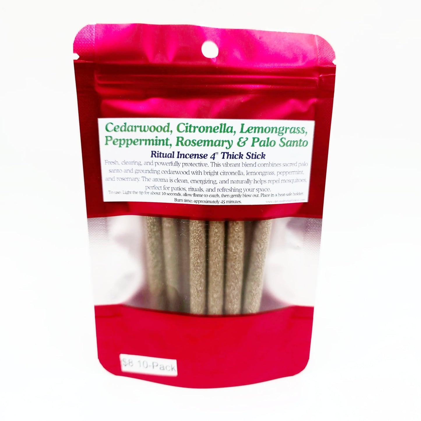 Palo Santo Thick Sticks 4" Hand Rolled Incense Sticks Mixed Scents - Incense and Herbs - Elevated Metaphysical