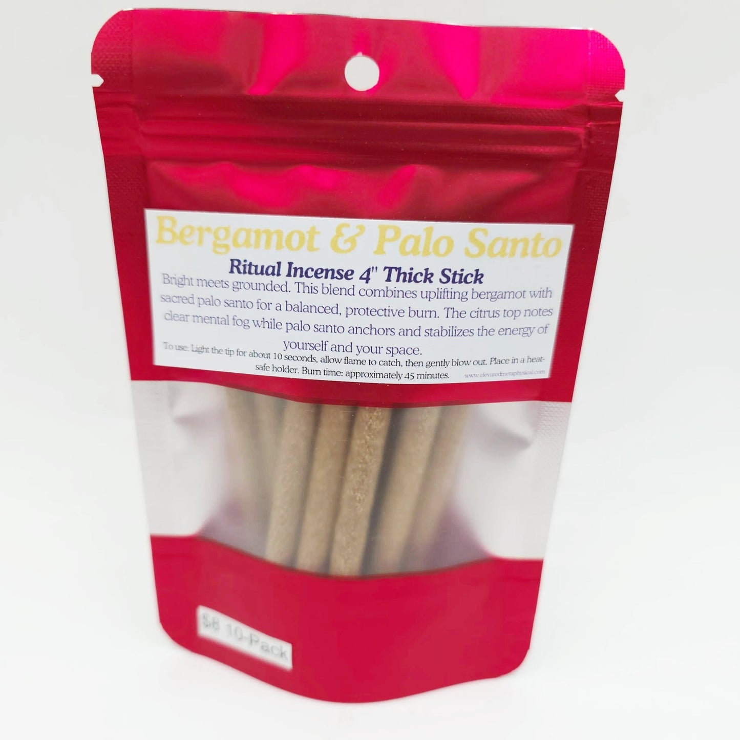 Palo Santo Thick Sticks 4" Hand Rolled Incense Sticks Mixed Scents - Incense and Herbs - Elevated Metaphysical