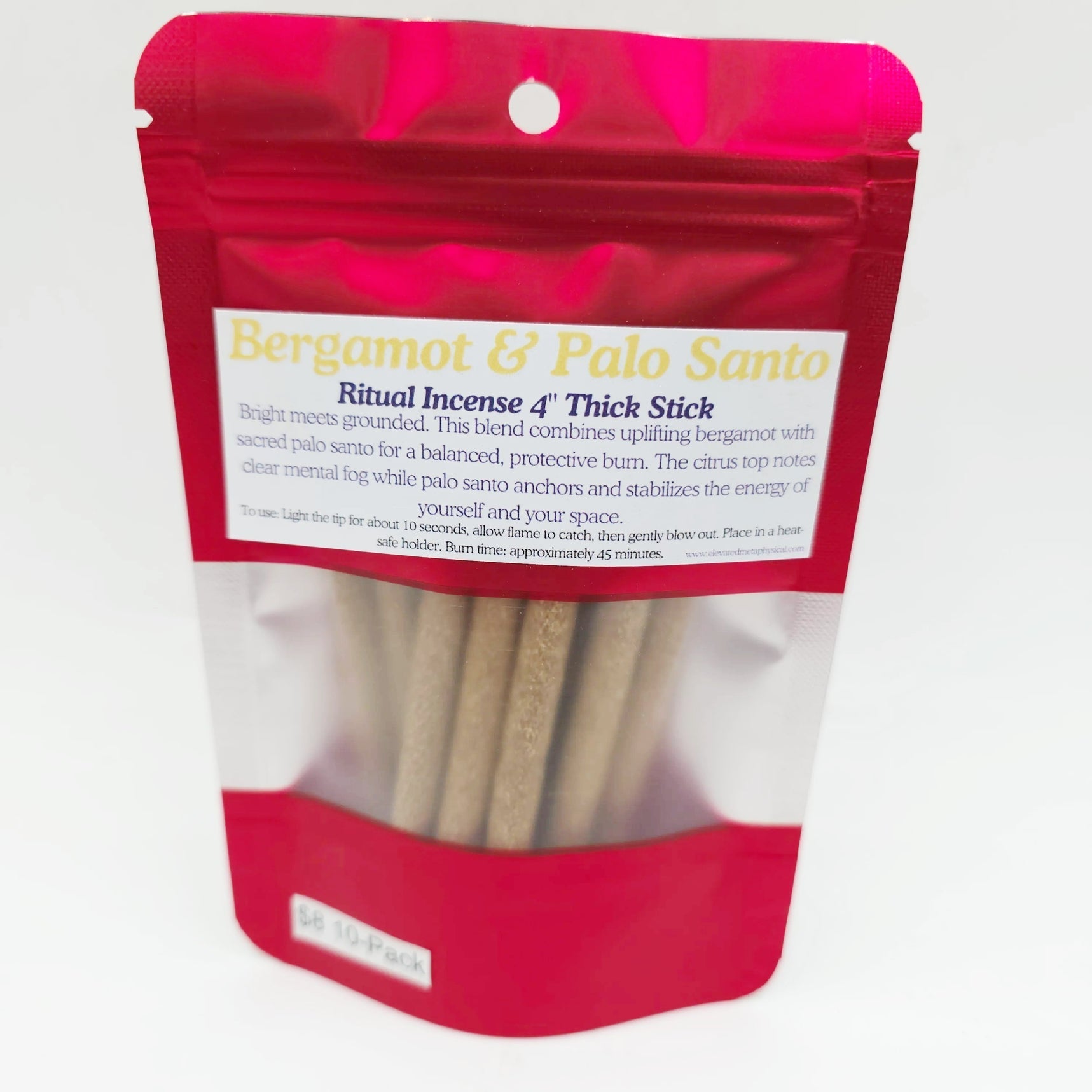 Palo Santo Thick Sticks 4" Hand Rolled Incense Sticks Mixed Scents - Incense and Herbs - Elevated Metaphysical