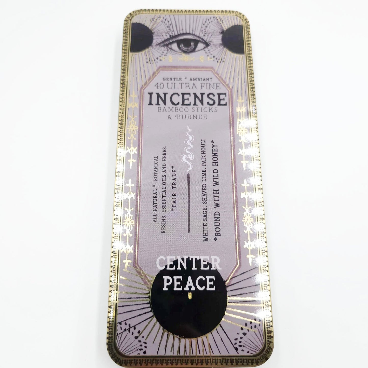 Center Peace 40 Premium Incense Sticks & Burner Set
