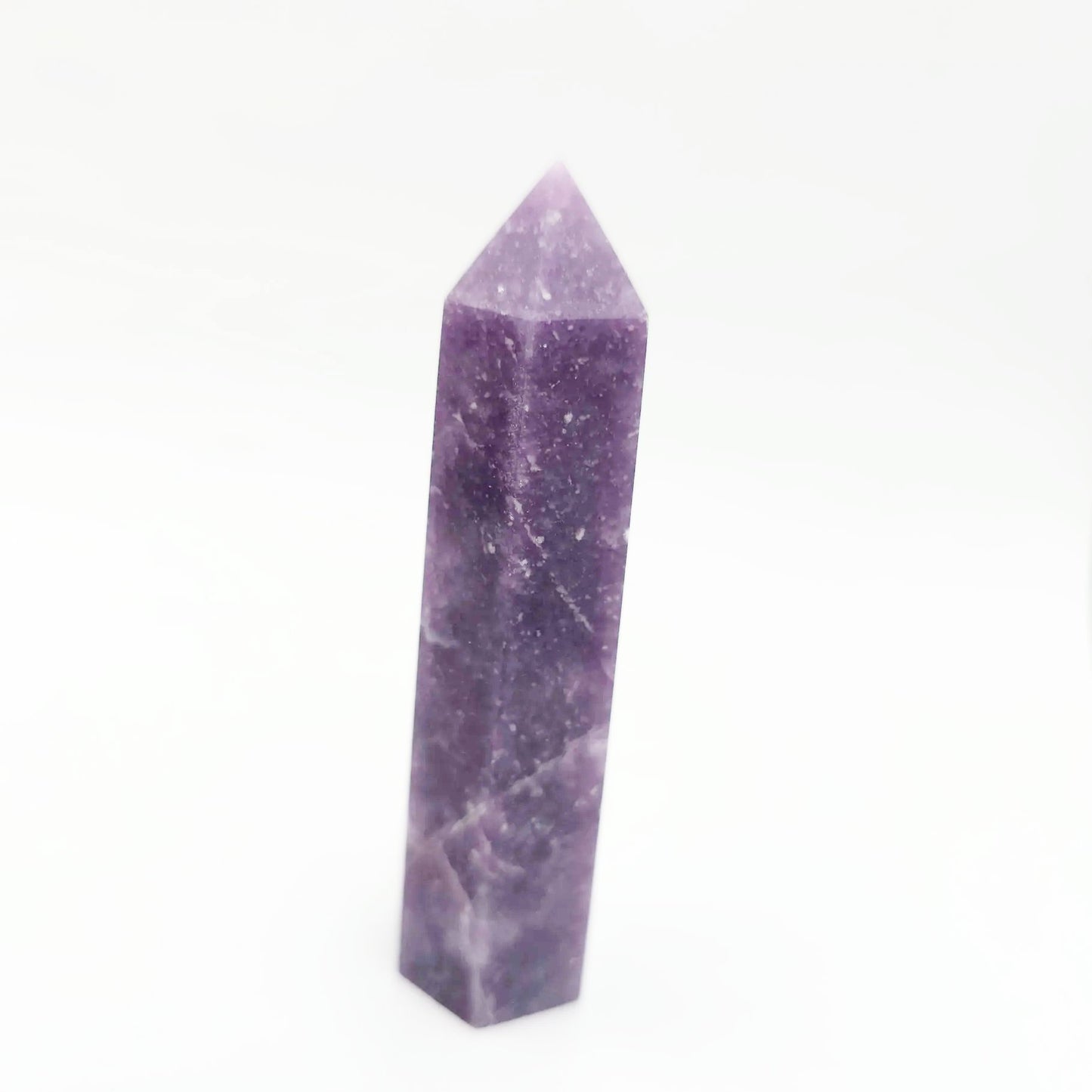 Lepidolite Tower Lepidolite Point 3 1/4" 85mm - Elevated Metaphysical