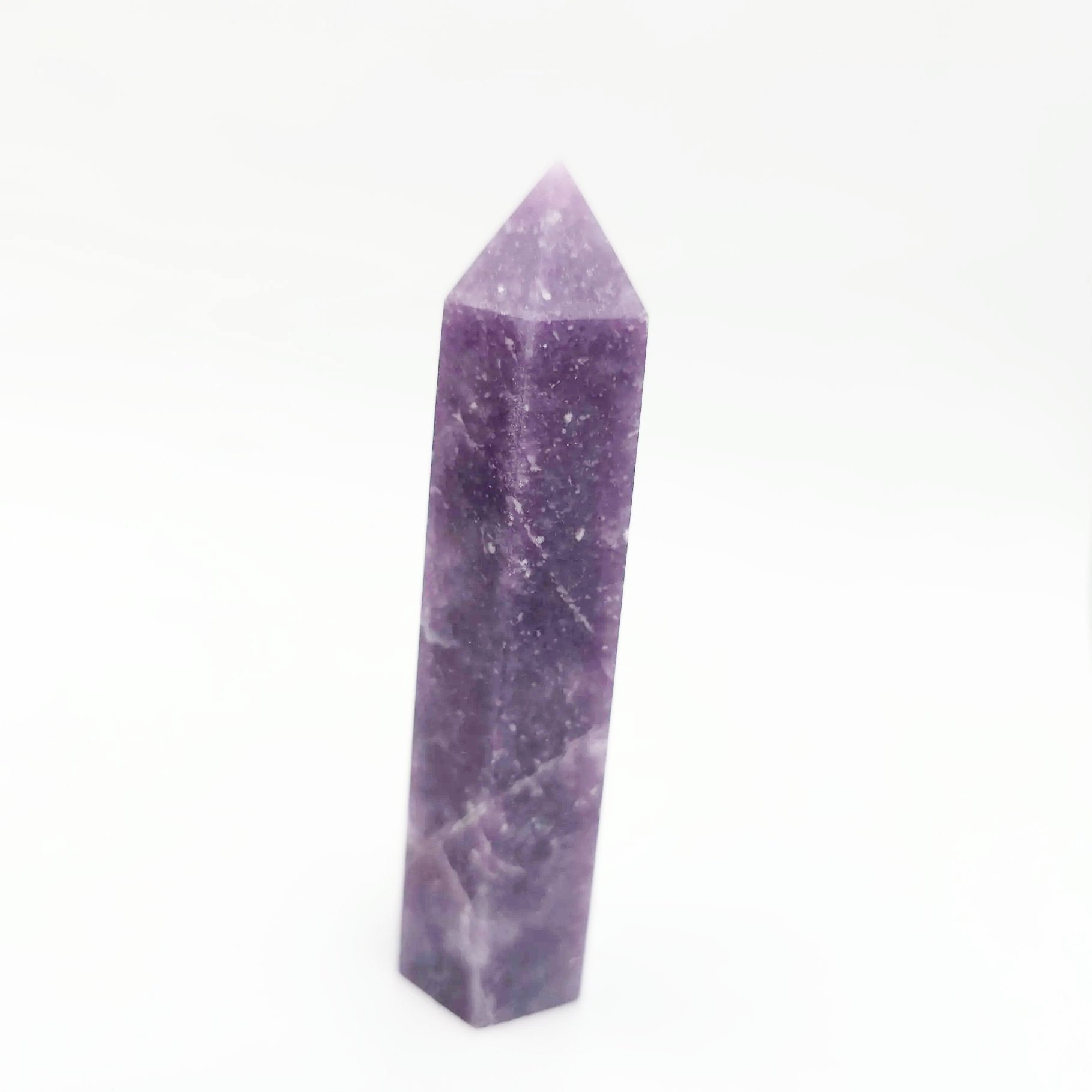 Lepidolite Tower Lepidolite Point 3 1/4" 85mm - Elevated Metaphysical