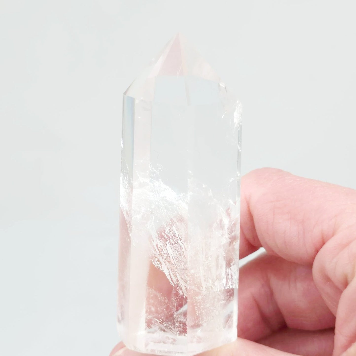 Phantom Quartz Tower Clear Quartz Point 3 1/4" 85mm