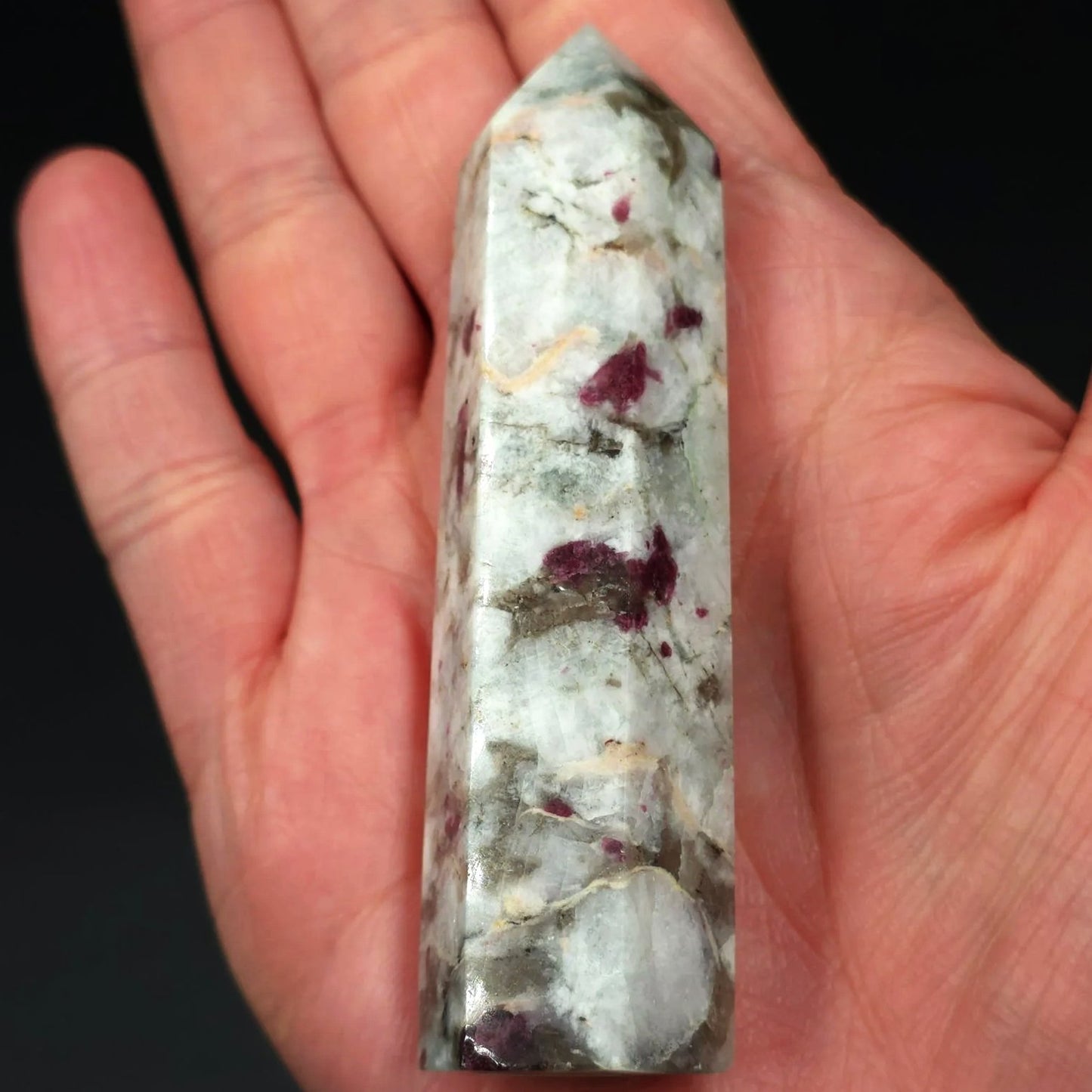 Pink Tourmaline Tower Pink Tourmaline Point 3 1/4" 85mm