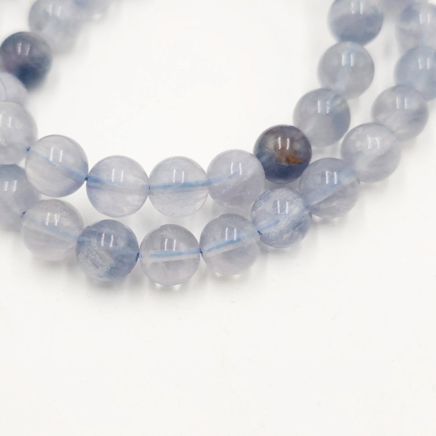 Blue Fluorite Bead Bracelet 8mm - Elevated Metaphysical