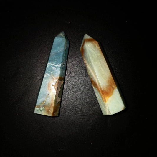 Caribbean Calcite Tower Caribbean Calcite Point 3 1/4" 85mm - Elevated Metaphysical