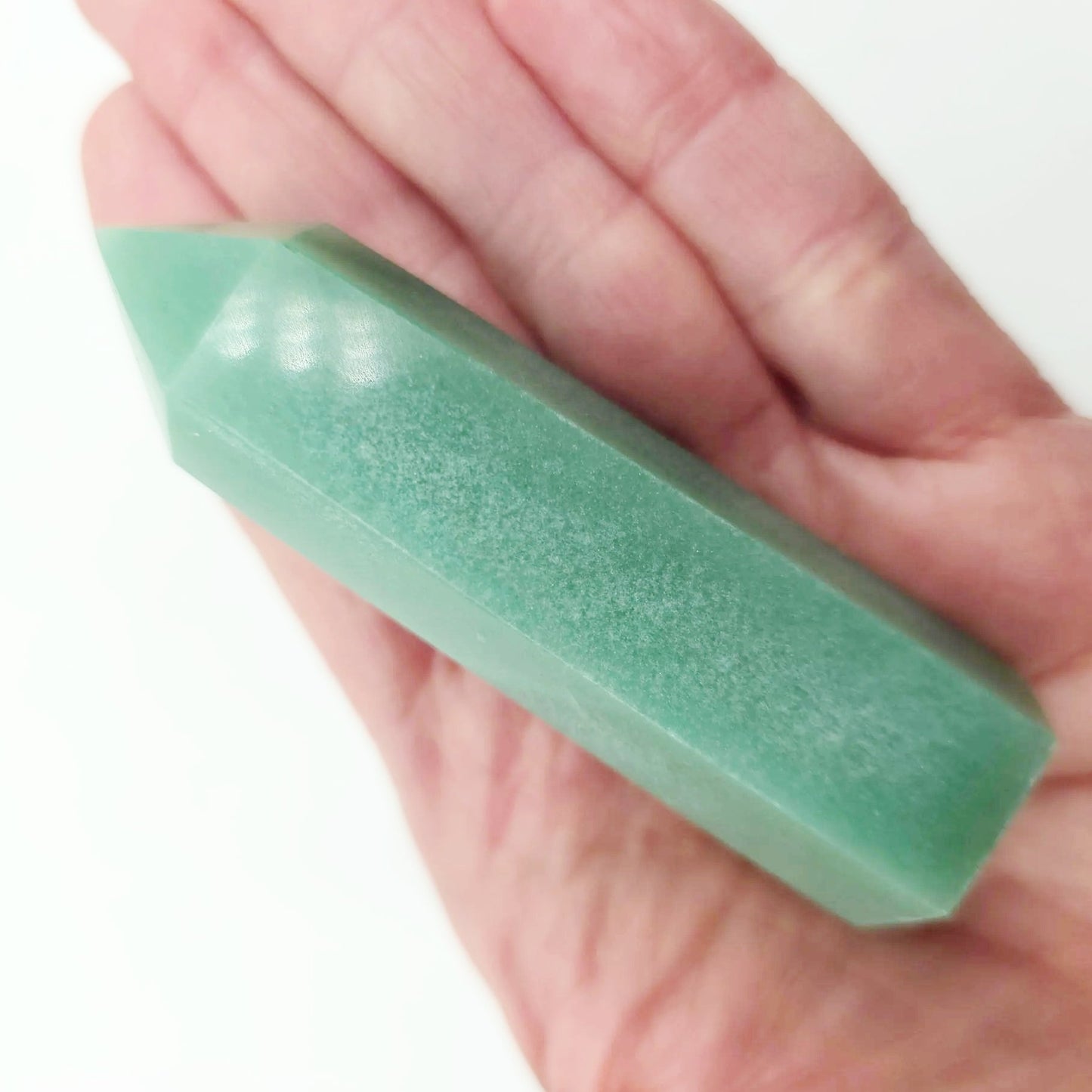 Green Aventurine Tower Green Aventurine Point 3 1/4" 85mm - Elevated Metaphysical
