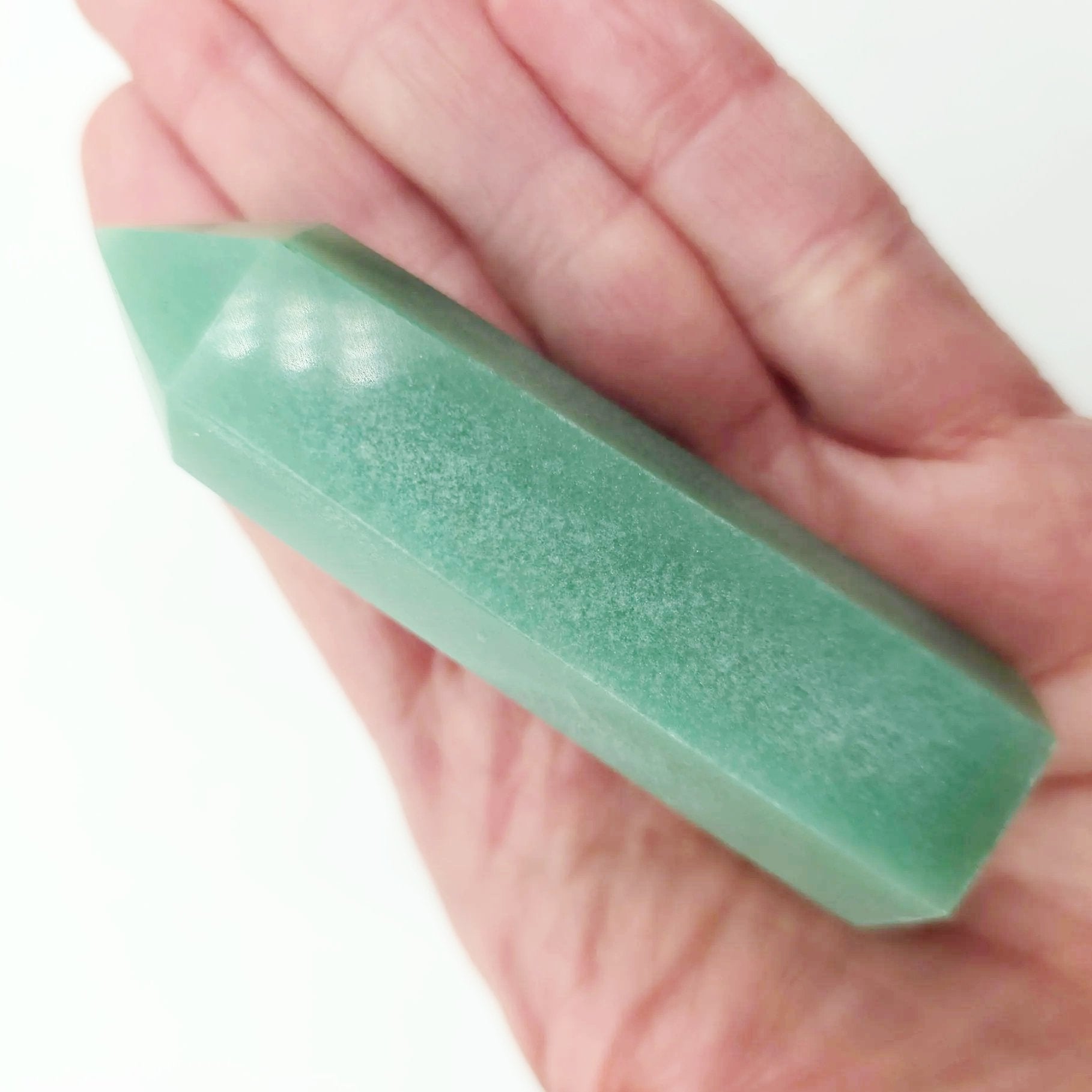 Green Aventurine Tower Green Aventurine Point 3 1/4" 85mm - Elevated Metaphysical