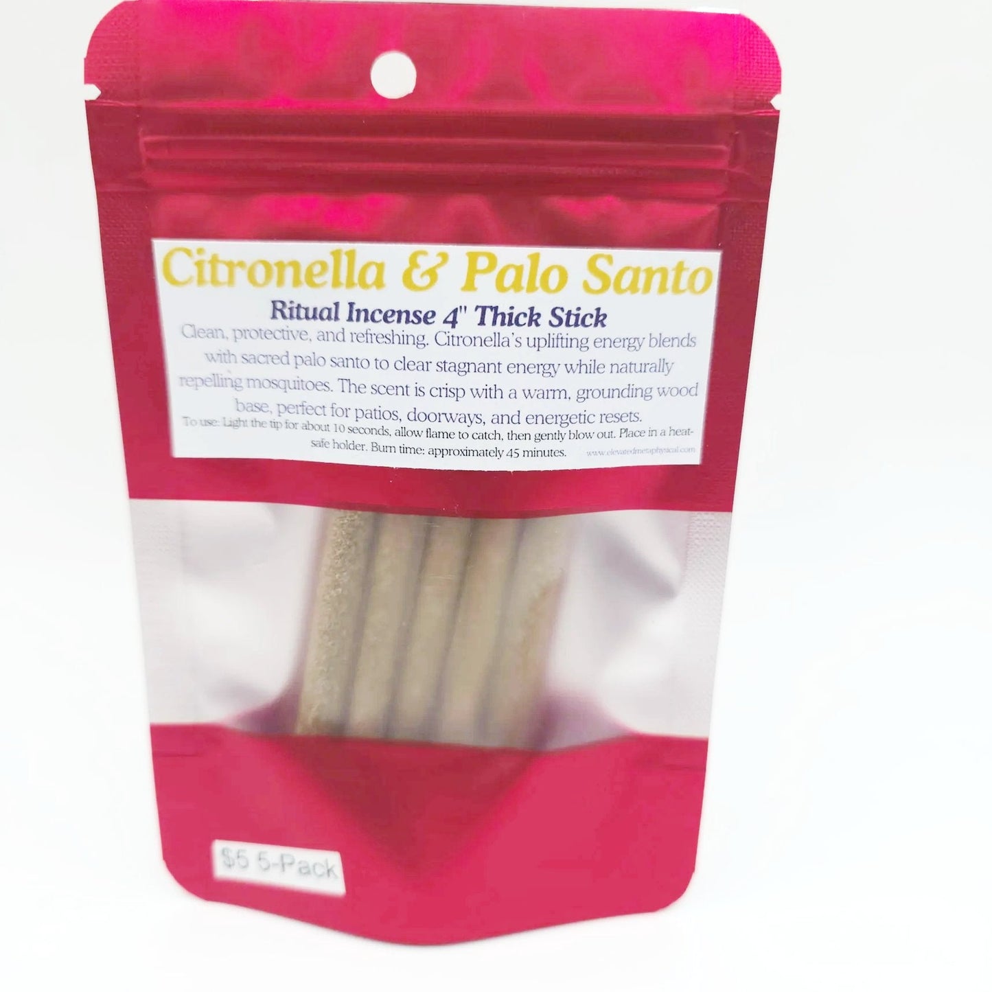 Palo Santo Thick Sticks 4" Hand Rolled Incense Sticks Mixed Scents - Incense and Herbs - Elevated Metaphysical