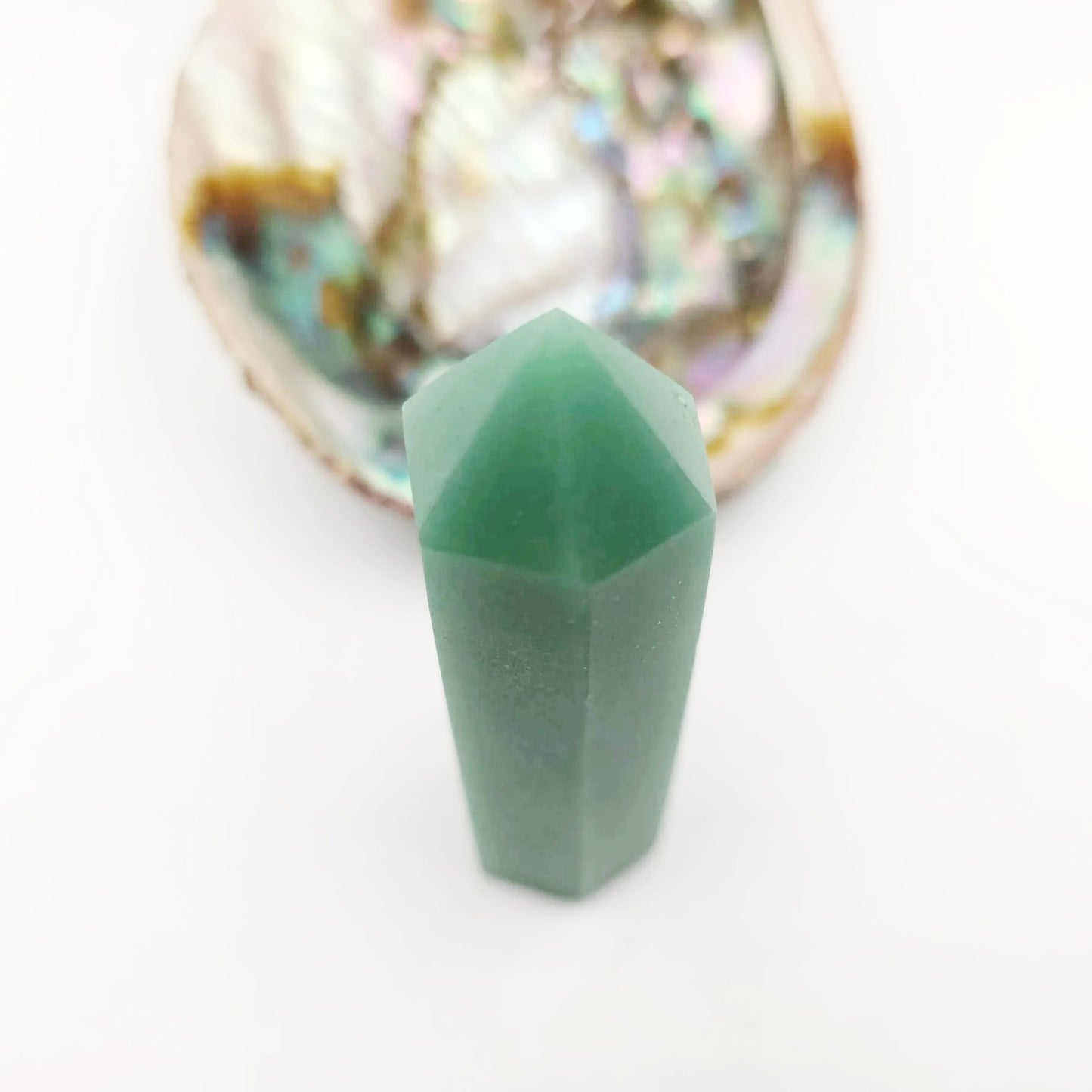 Green Aventurine Tower Green Aventurine Point 3 1/4" 85mm - Elevated Metaphysical