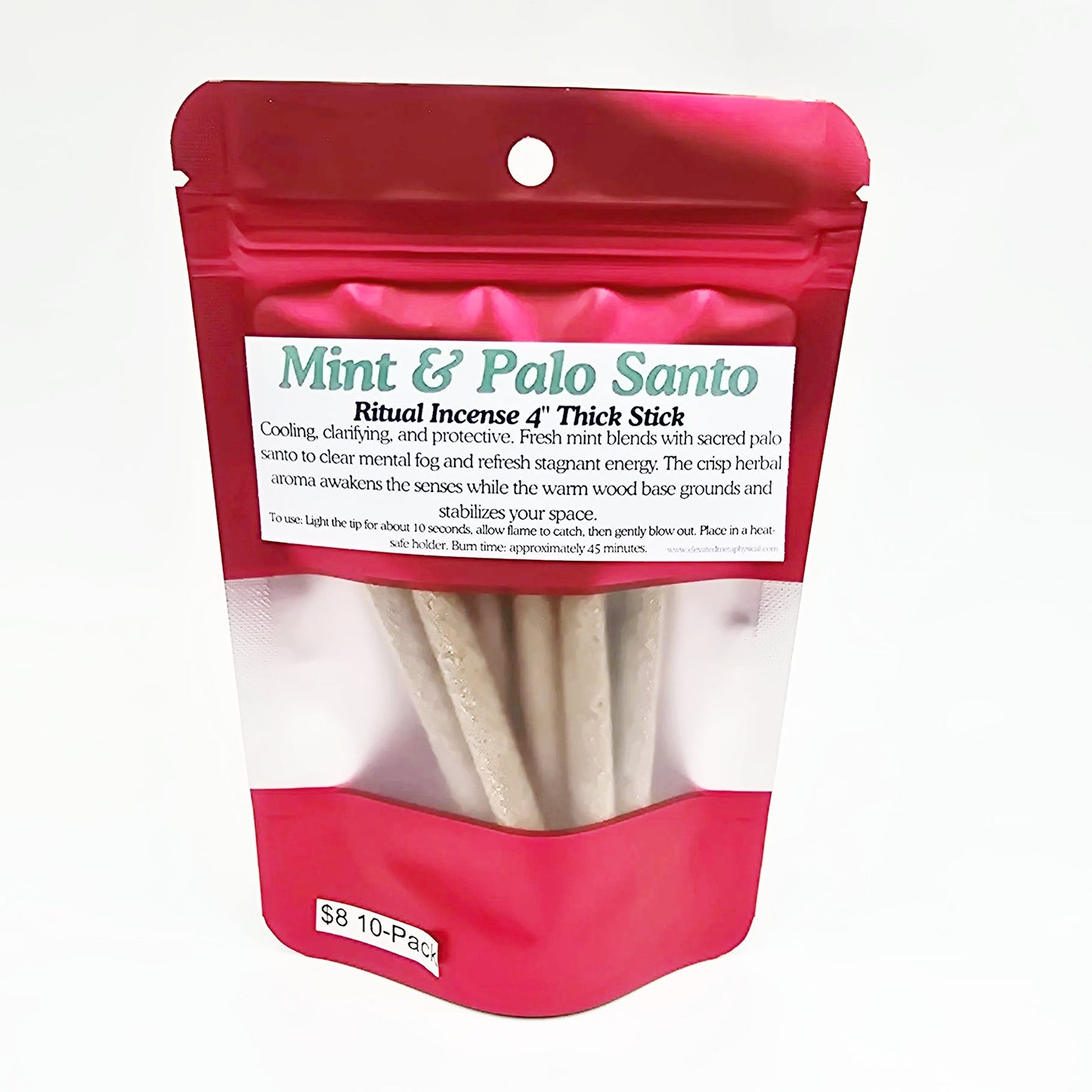 Palo Santo Thick Sticks 4" Hand Rolled Incense Sticks Mixed Scents - Incense and Herbs - Elevated Metaphysical