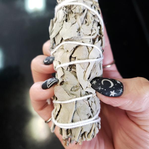 White Sage  Smudge Wand 4"
