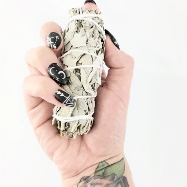 White Sage  Smudge Wand 4"