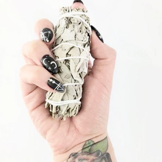 White Sage  Smudge Wand 4"