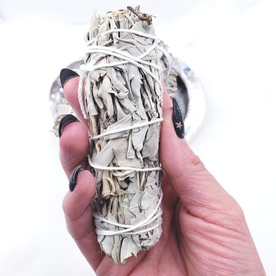 White Sage  Smudge Wand 4"